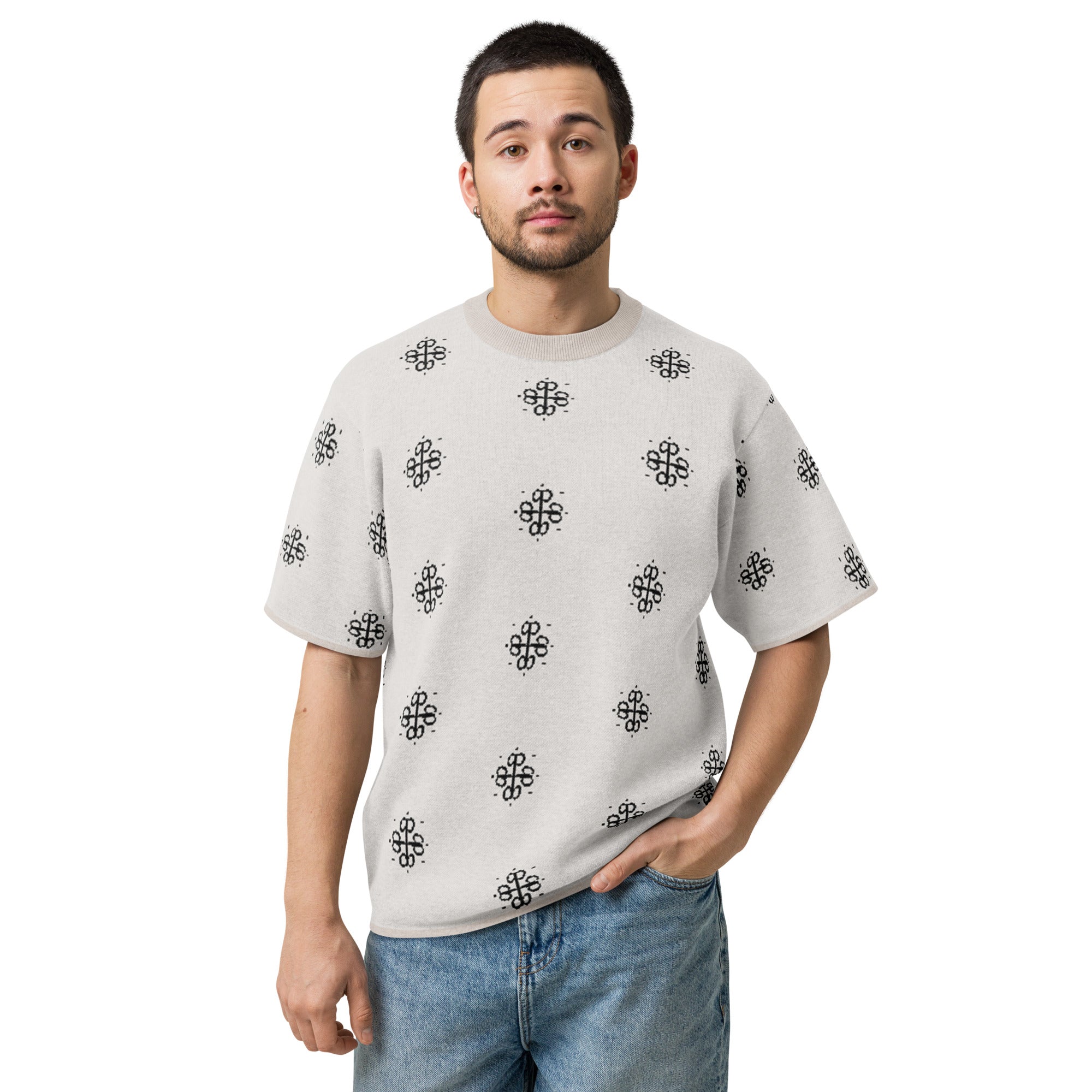 T-shirt z dzianiny Calcaire model Lioré