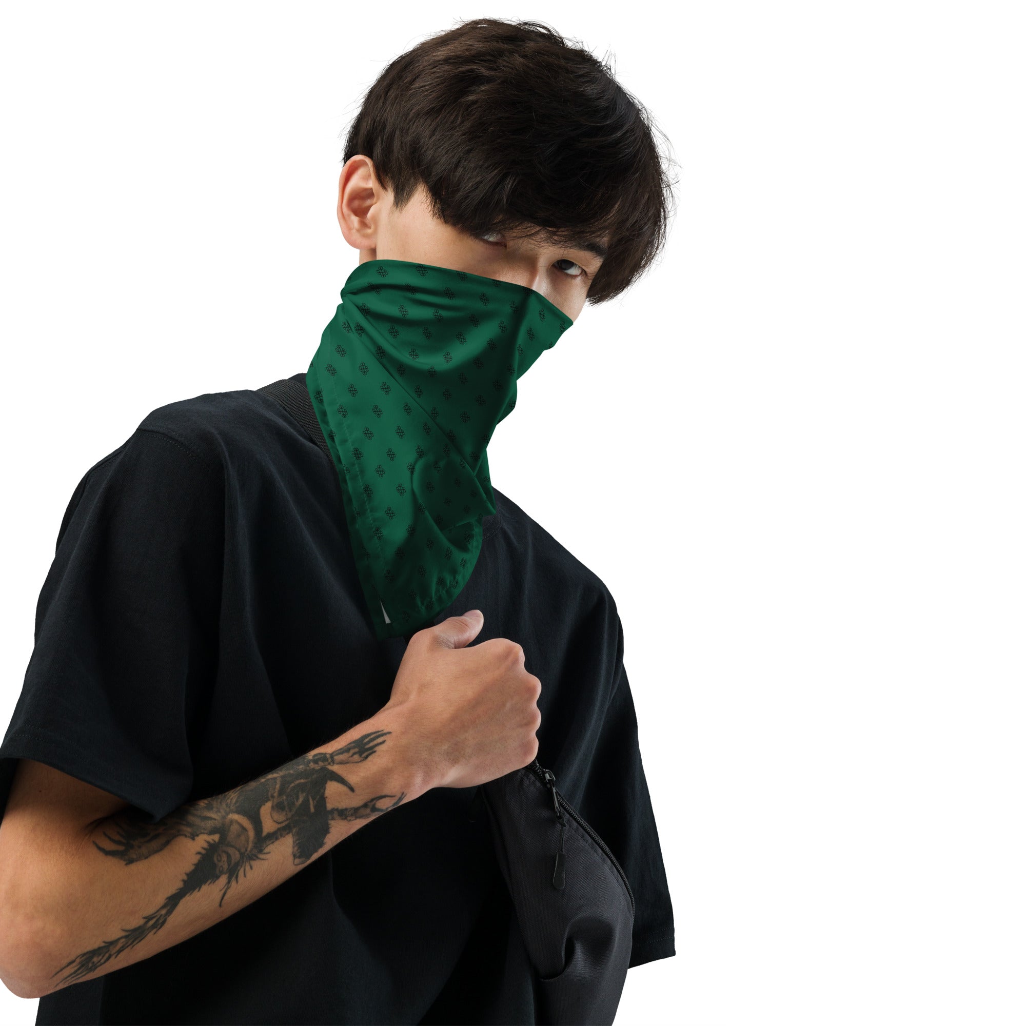 Bandana with clover logo