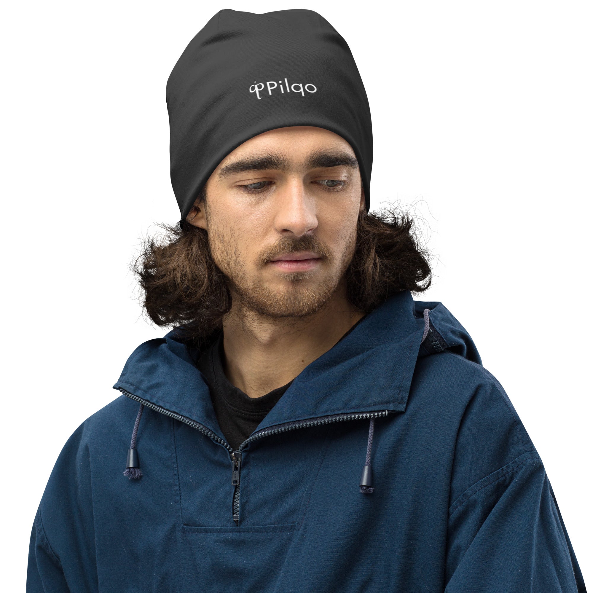 Sports beanie with a logo