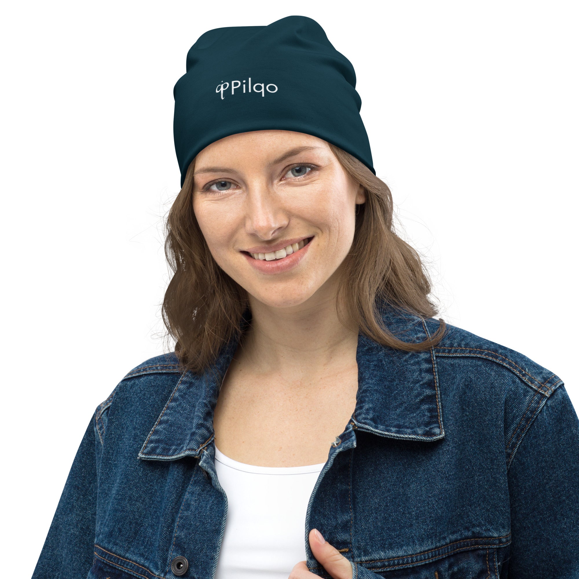 Sports beanie with a logo