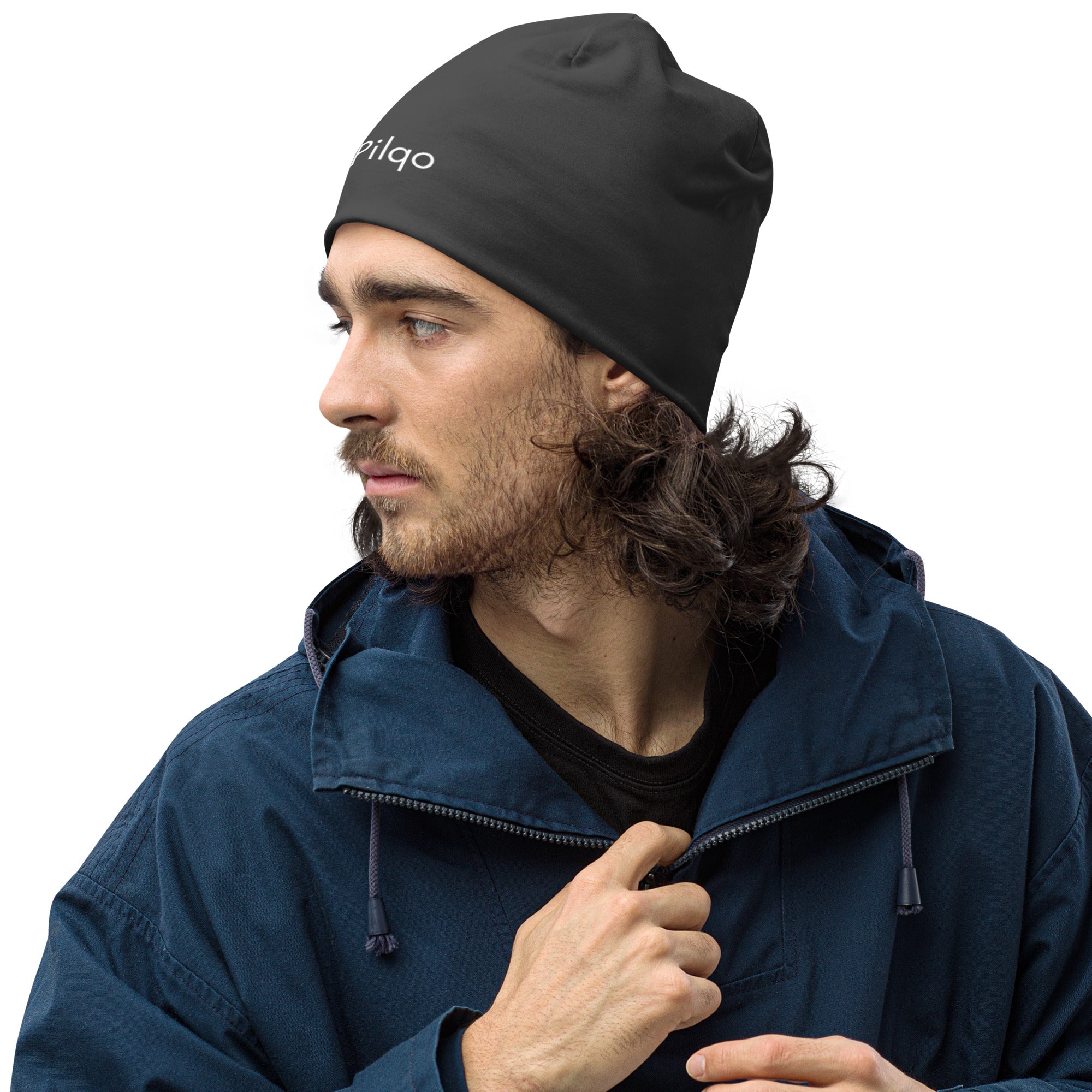 Sports beanie with a logo