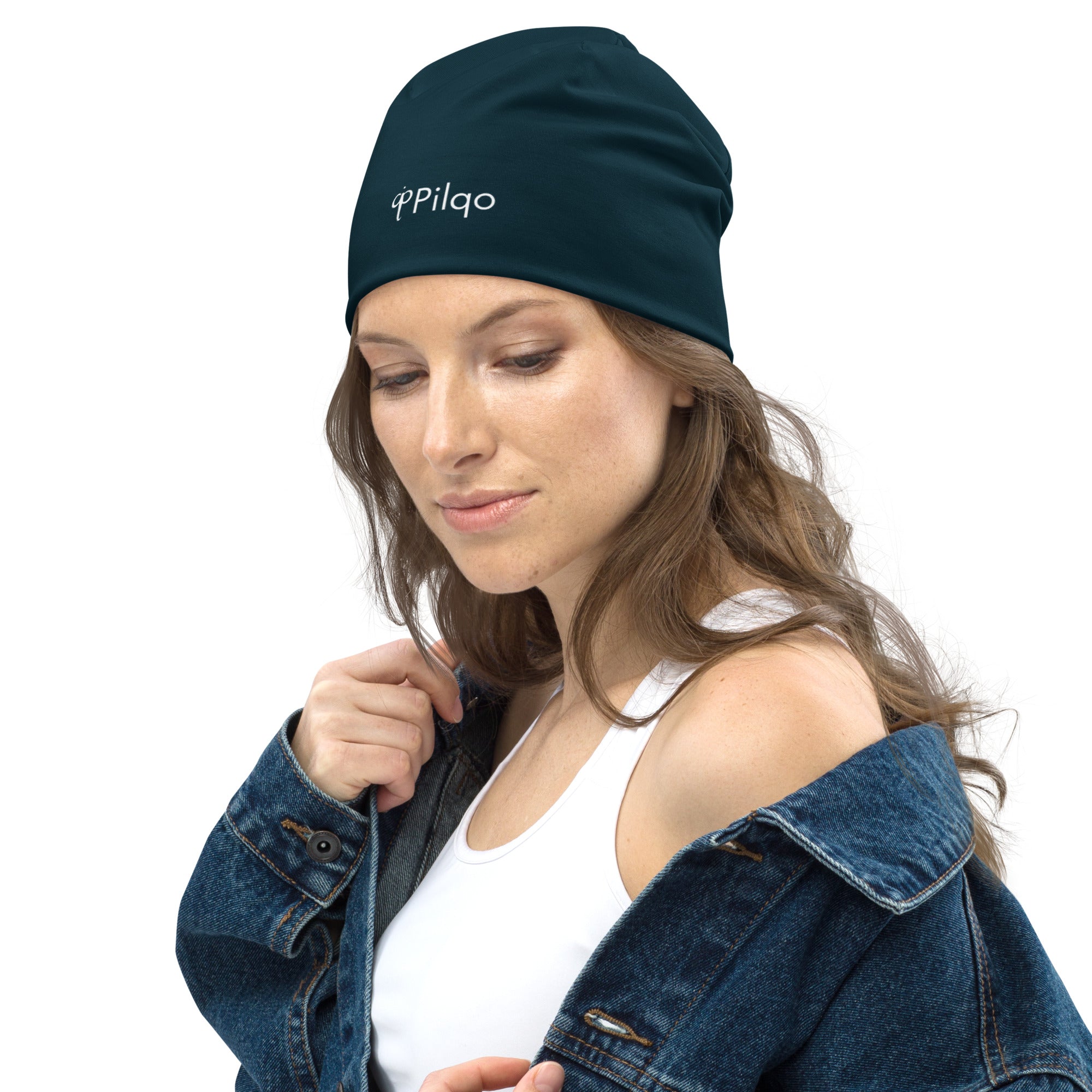 Sports beanie with a logo