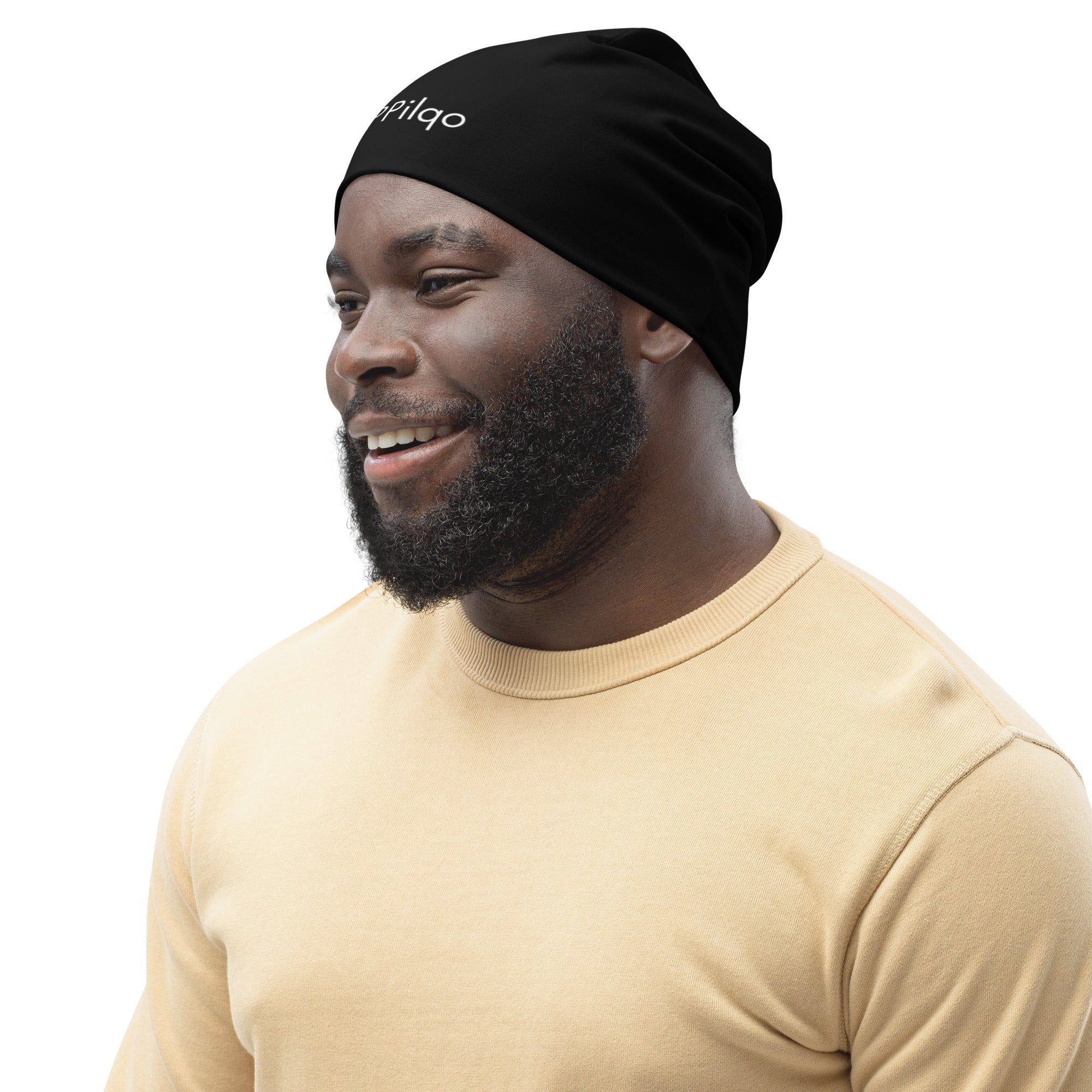 Sports beanie with a logo