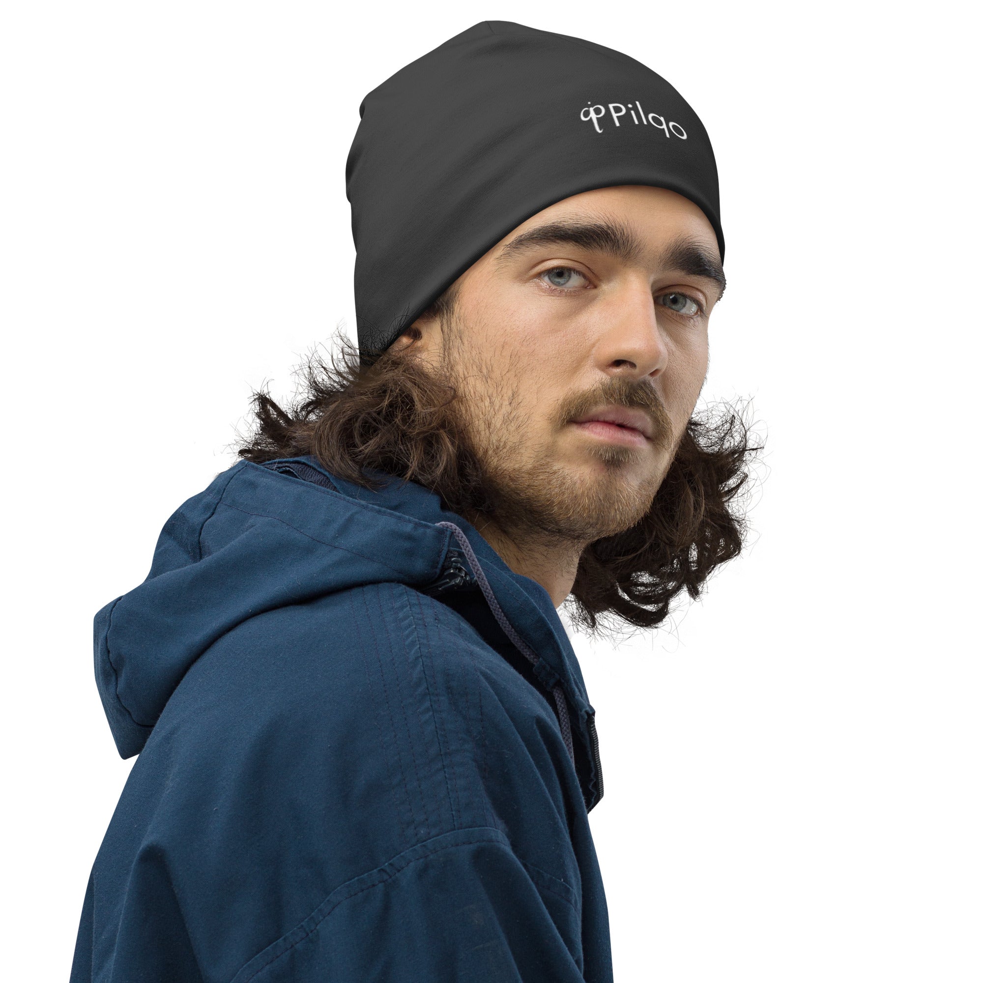 Sports beanie with a logo