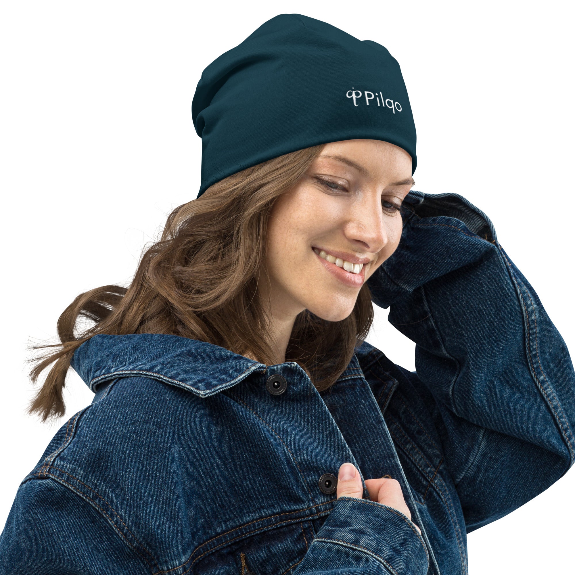 Sports beanie with a logo