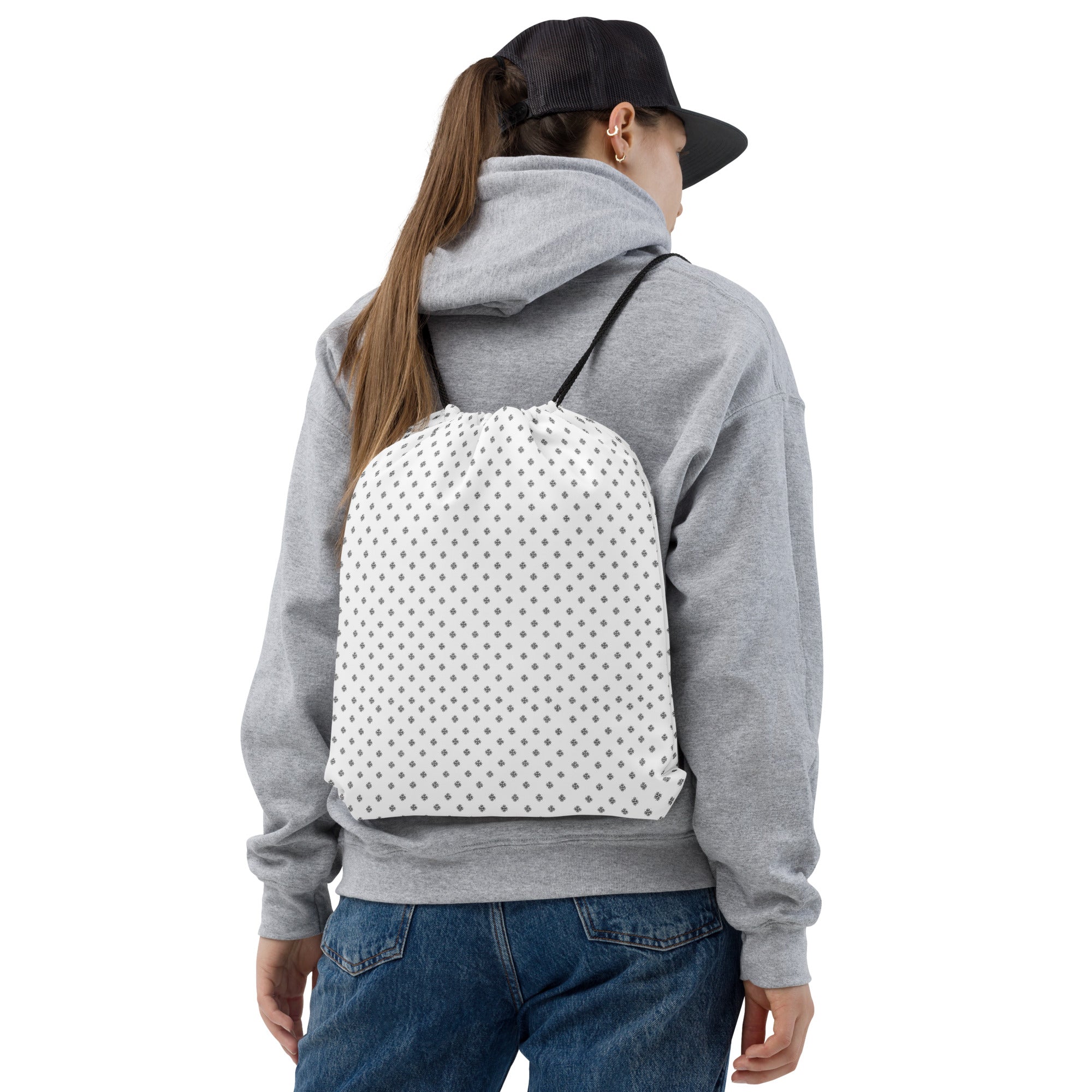 Bag with a clover logo