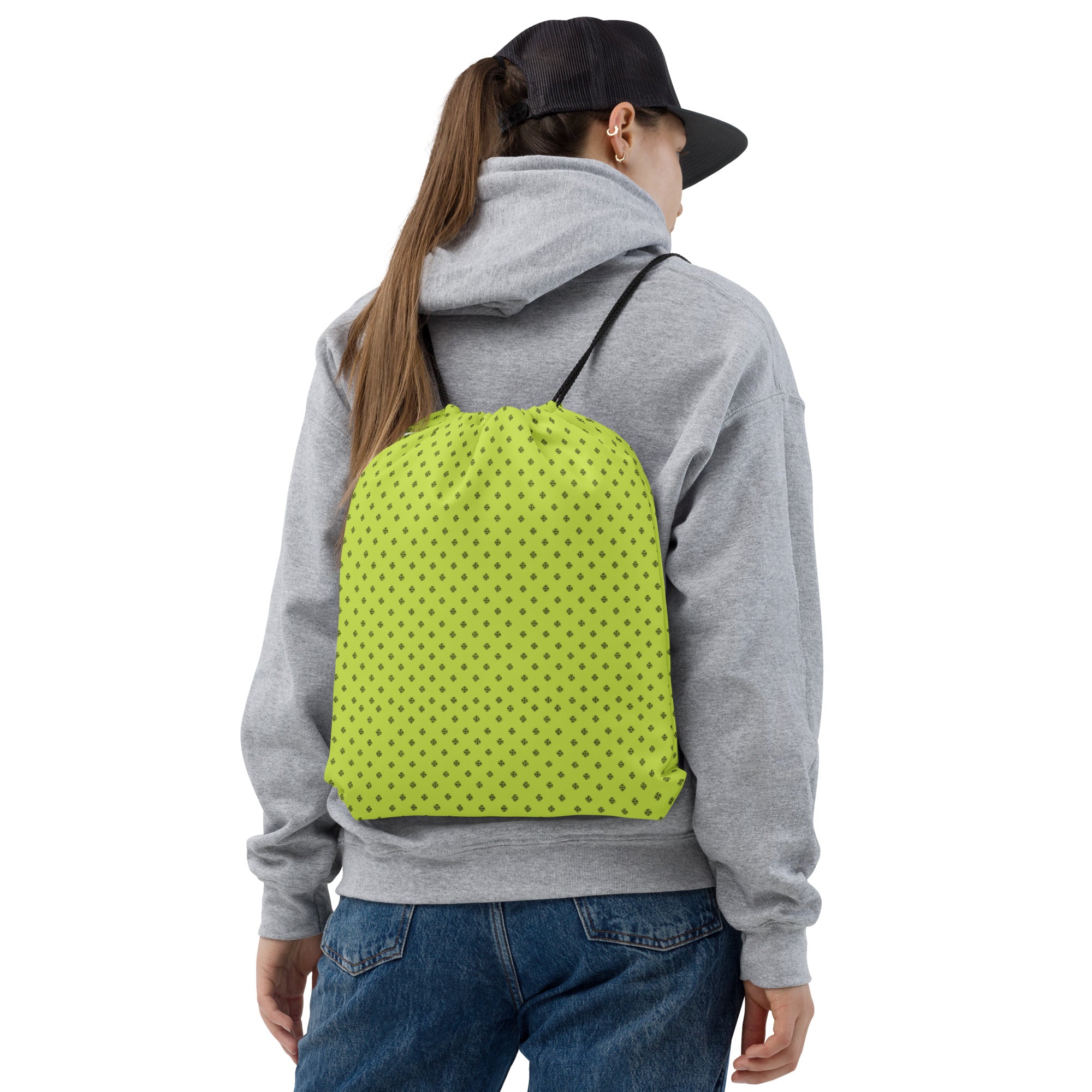 Bag with a clover logo