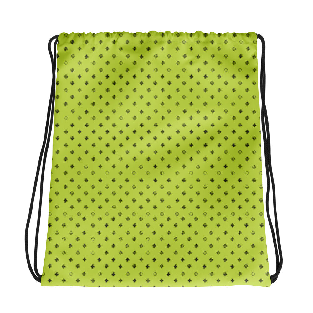 Bag with a clover logo