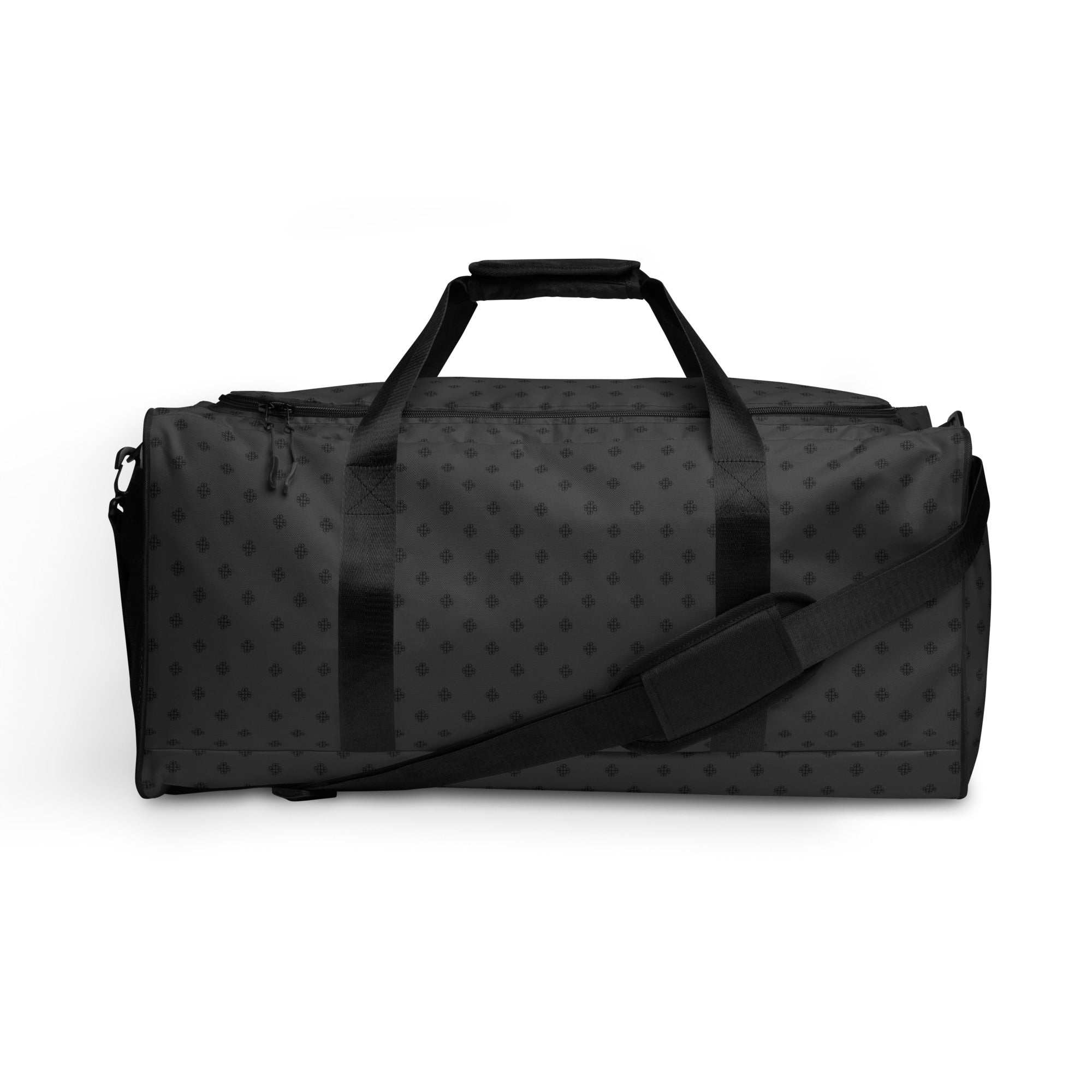 Duffle bag with a clover logo