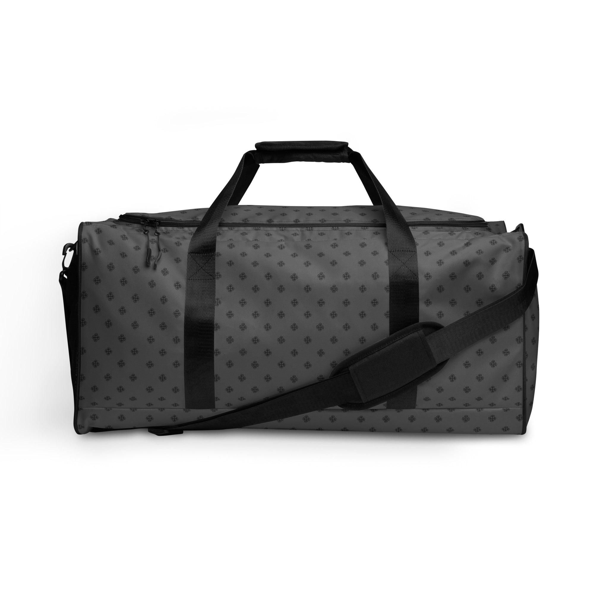 Duffle bag with a clover logo