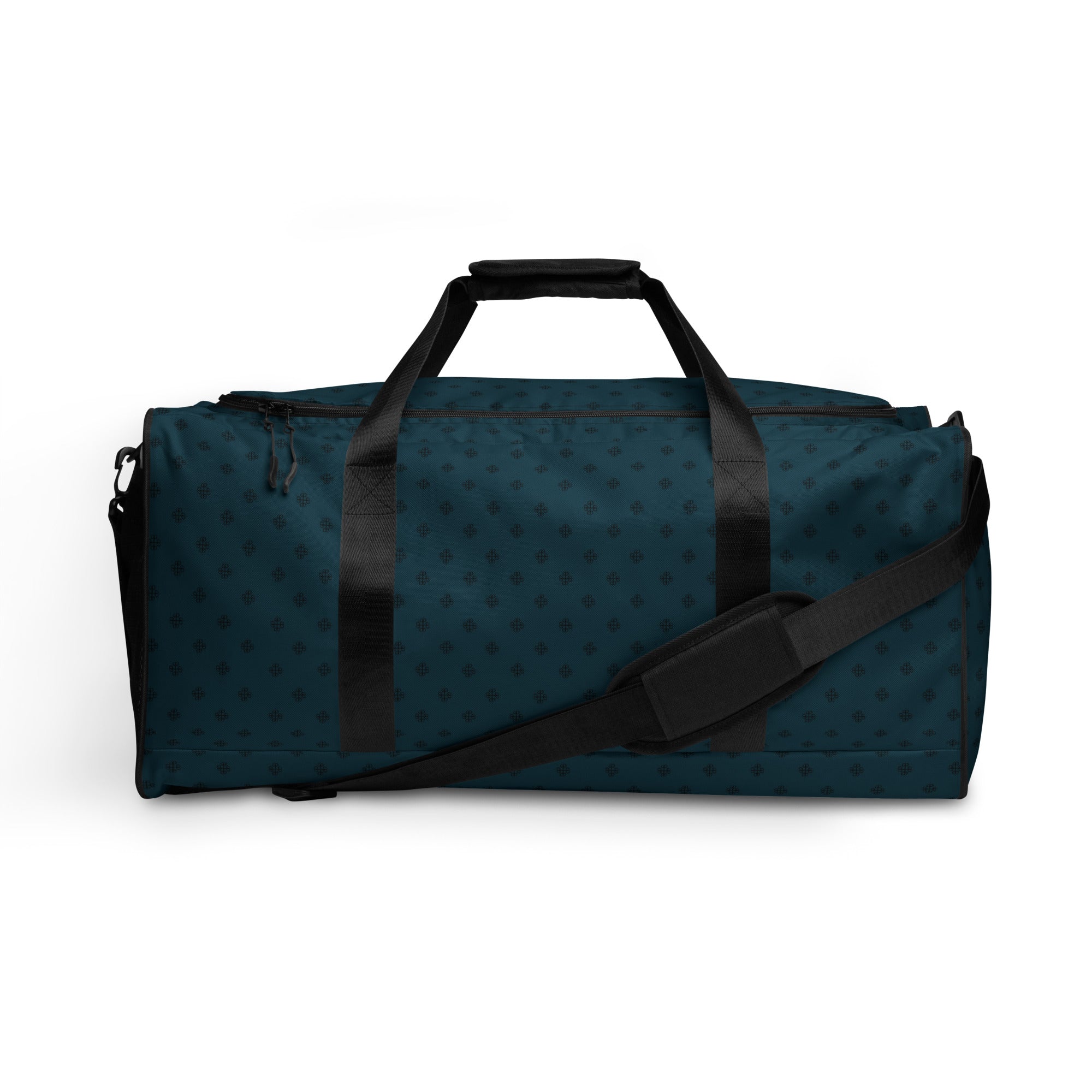 Duffle bag with a clover logo