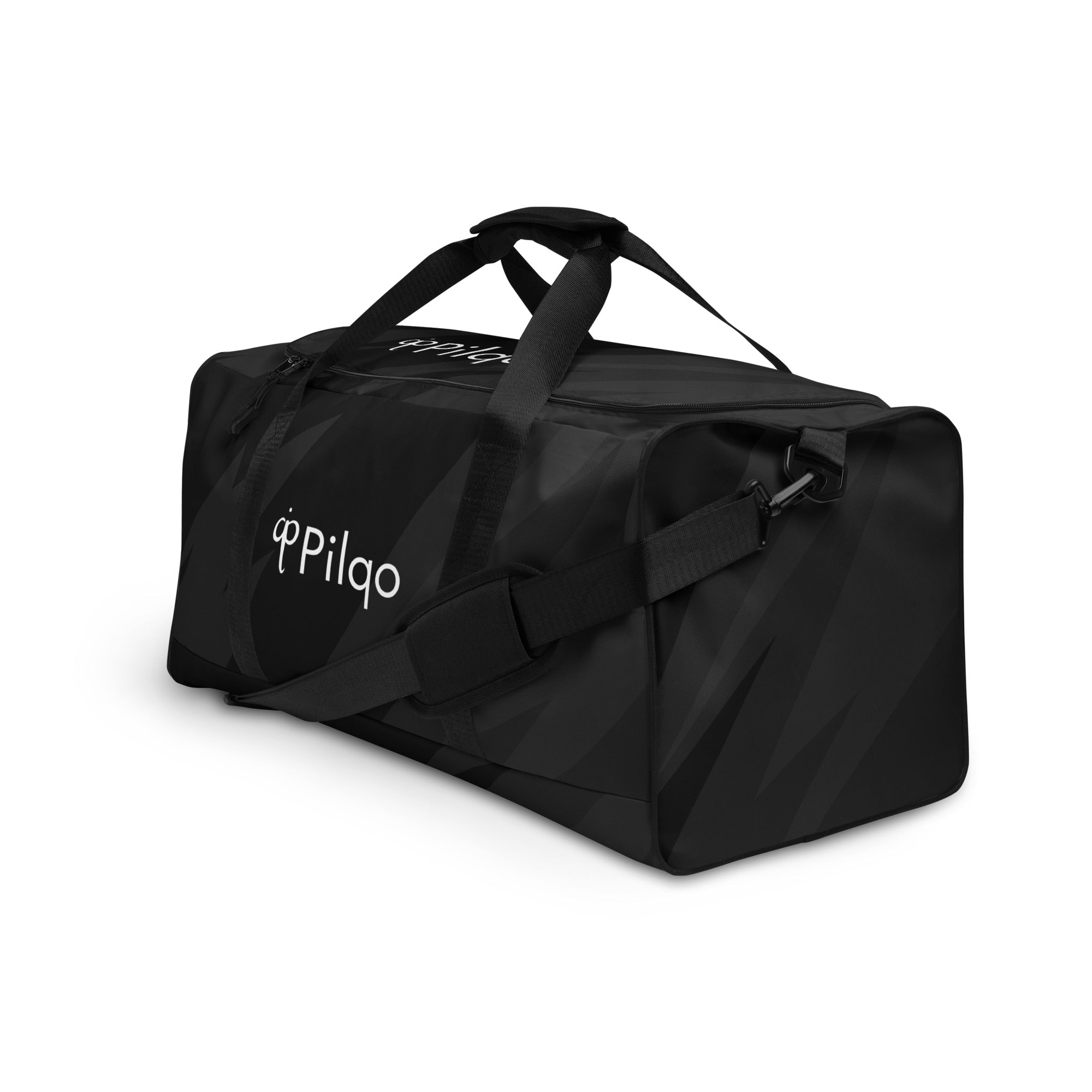 Duffle bag with logo and print