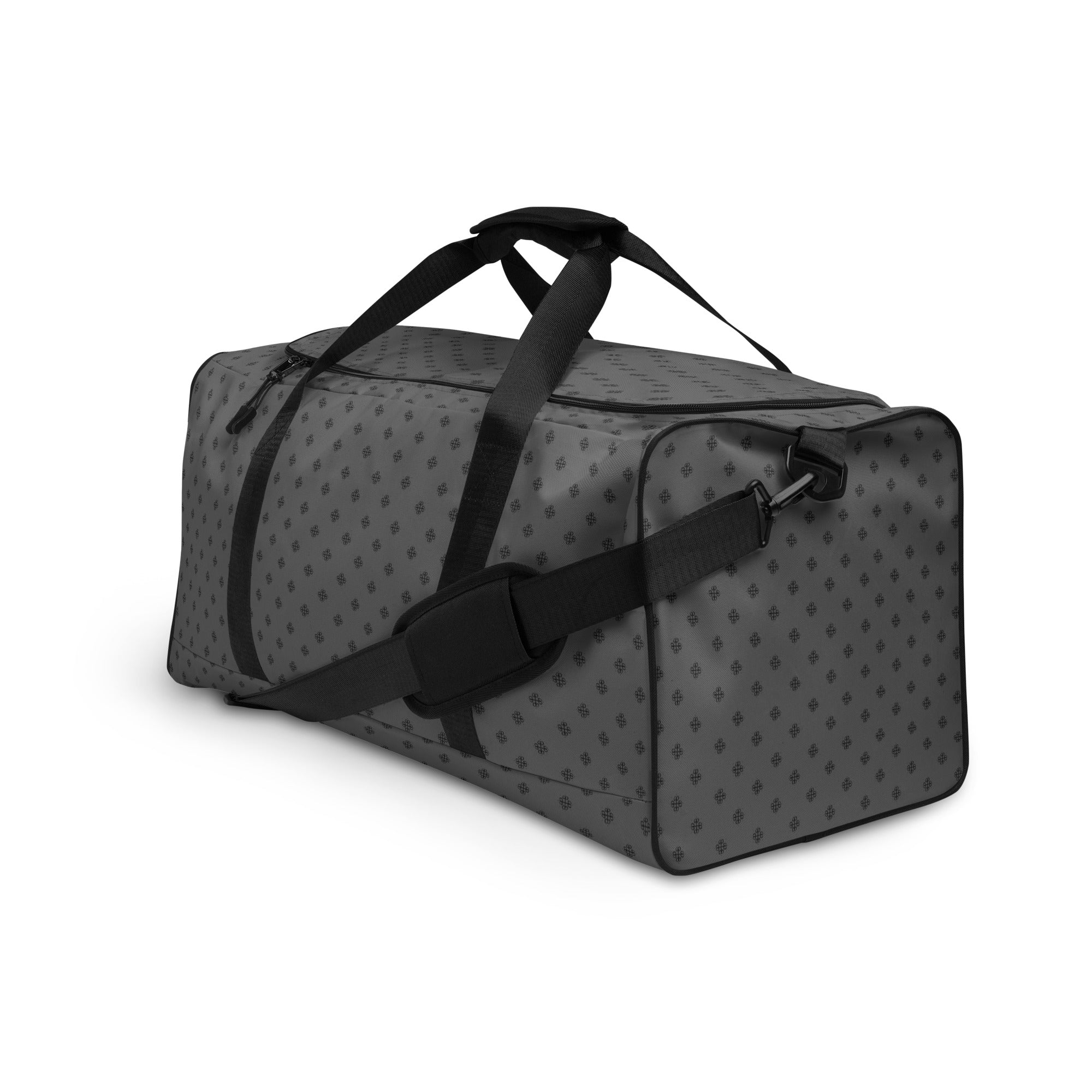 Duffle bag with a clover logo