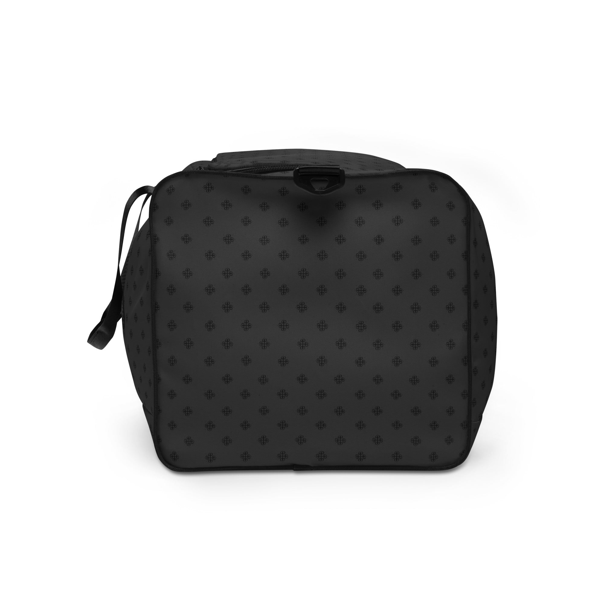 Duffle bag with a clover logo