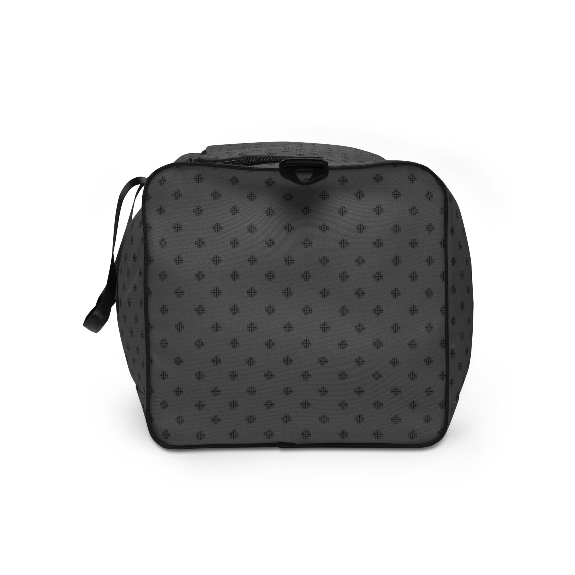 Duffle bag with a clover logo