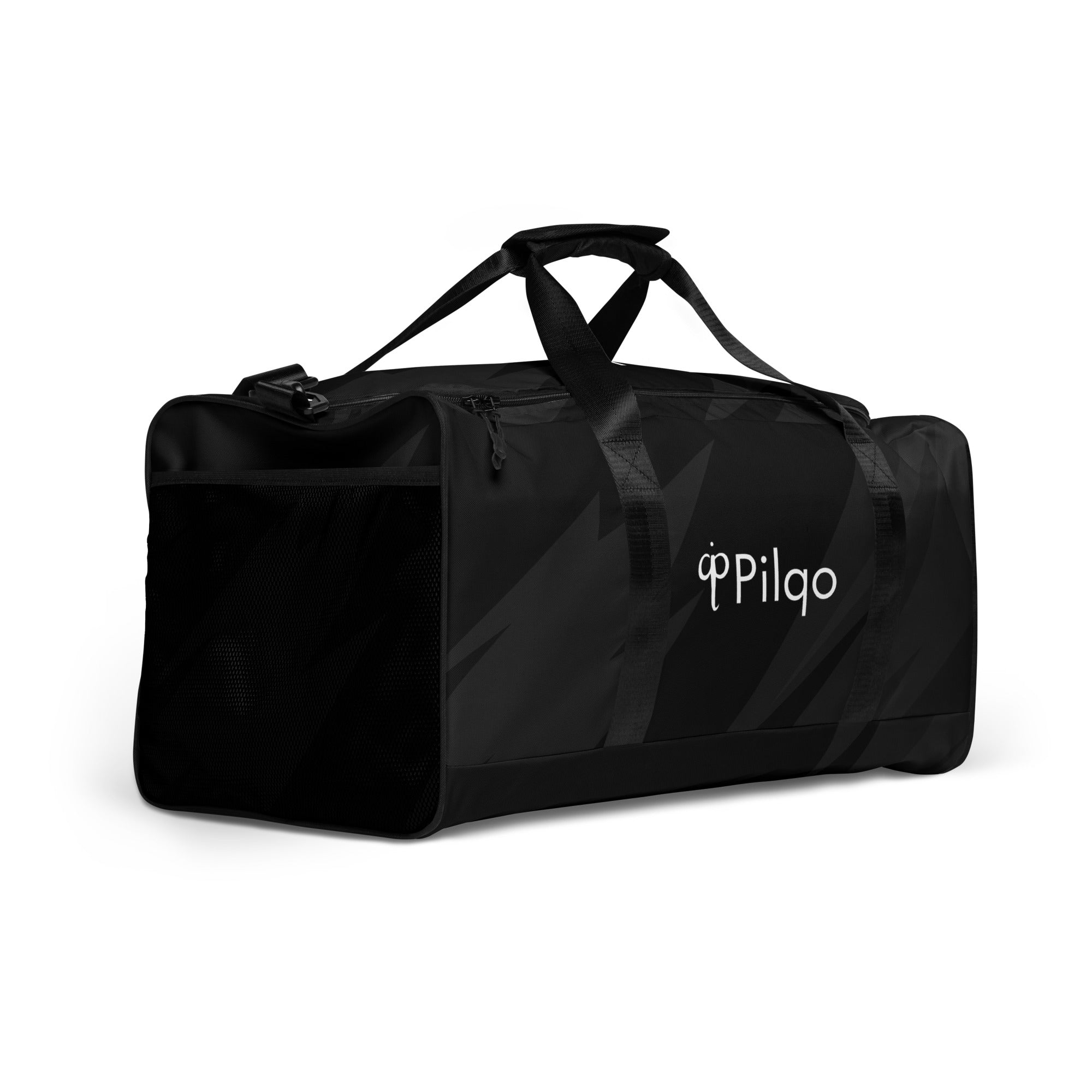 Duffle bag with logo and print