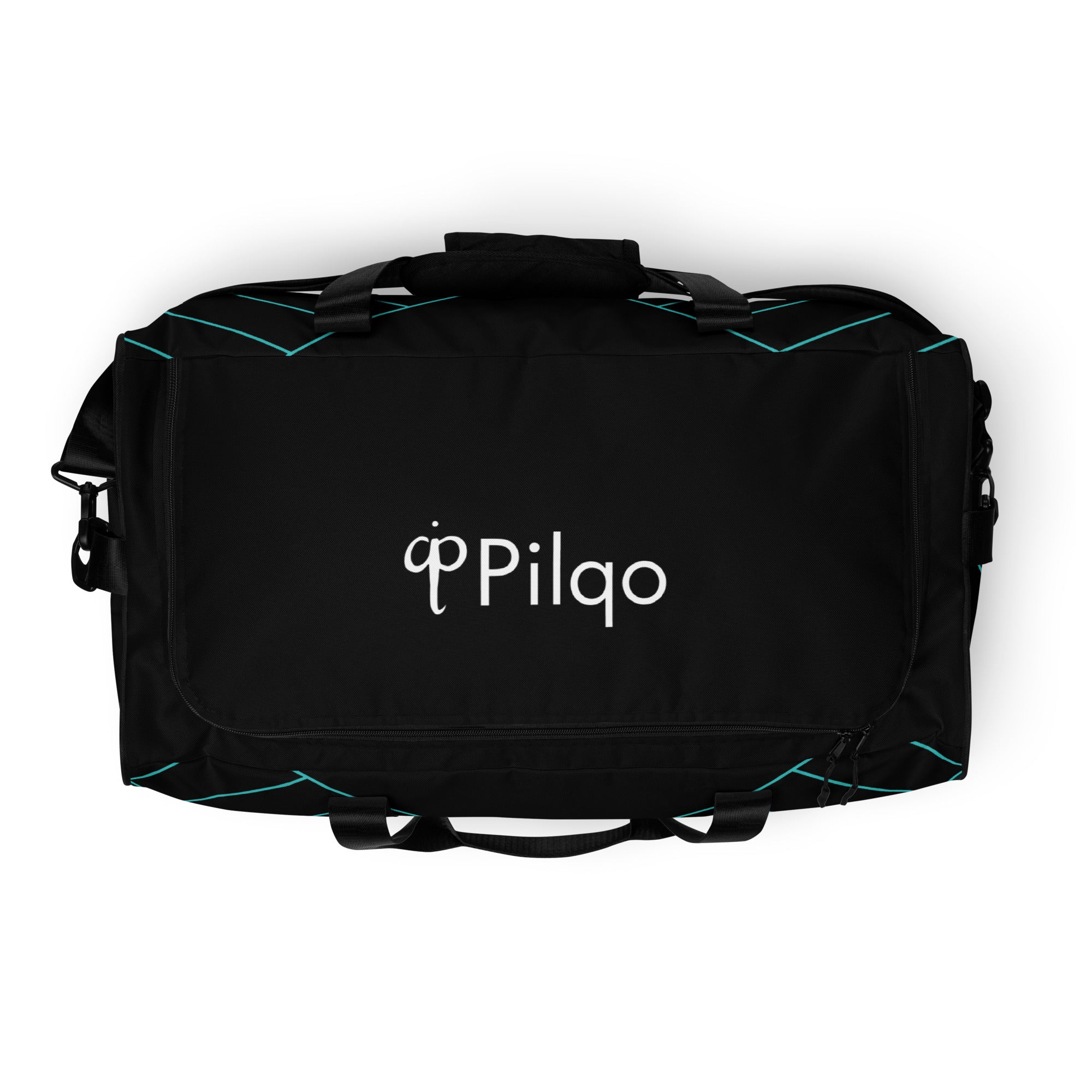 Duffle bag with logo and print