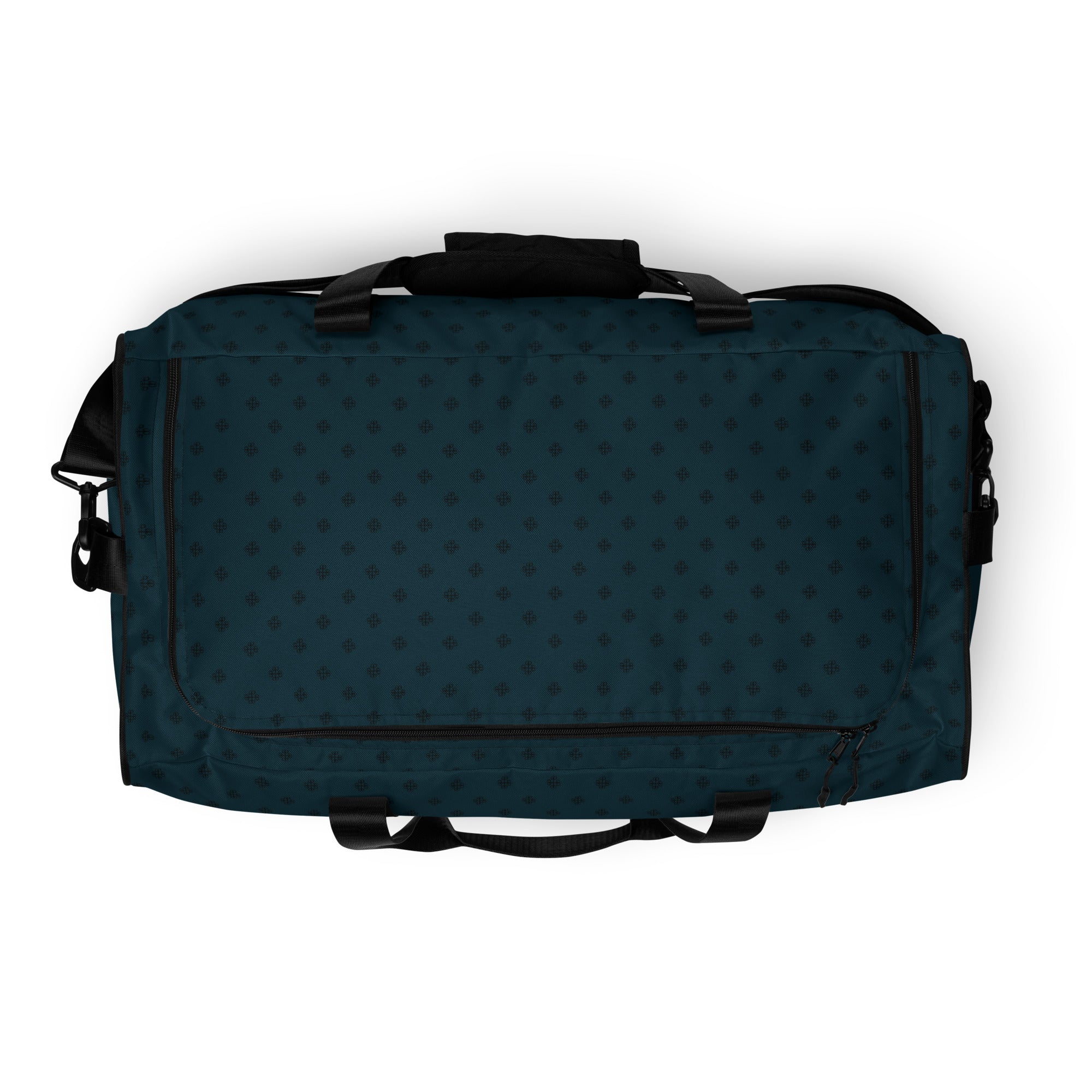 Duffle bag with a clover logo