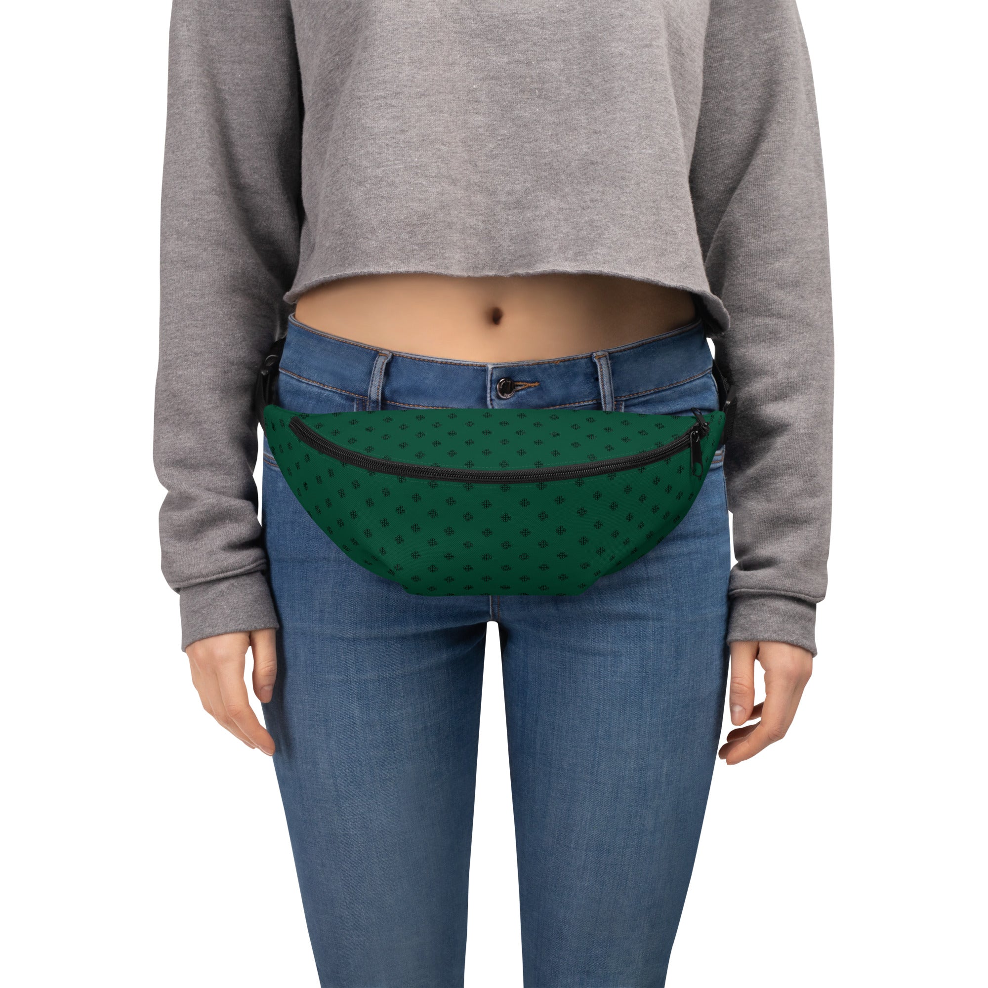 Hip bag with clover logo