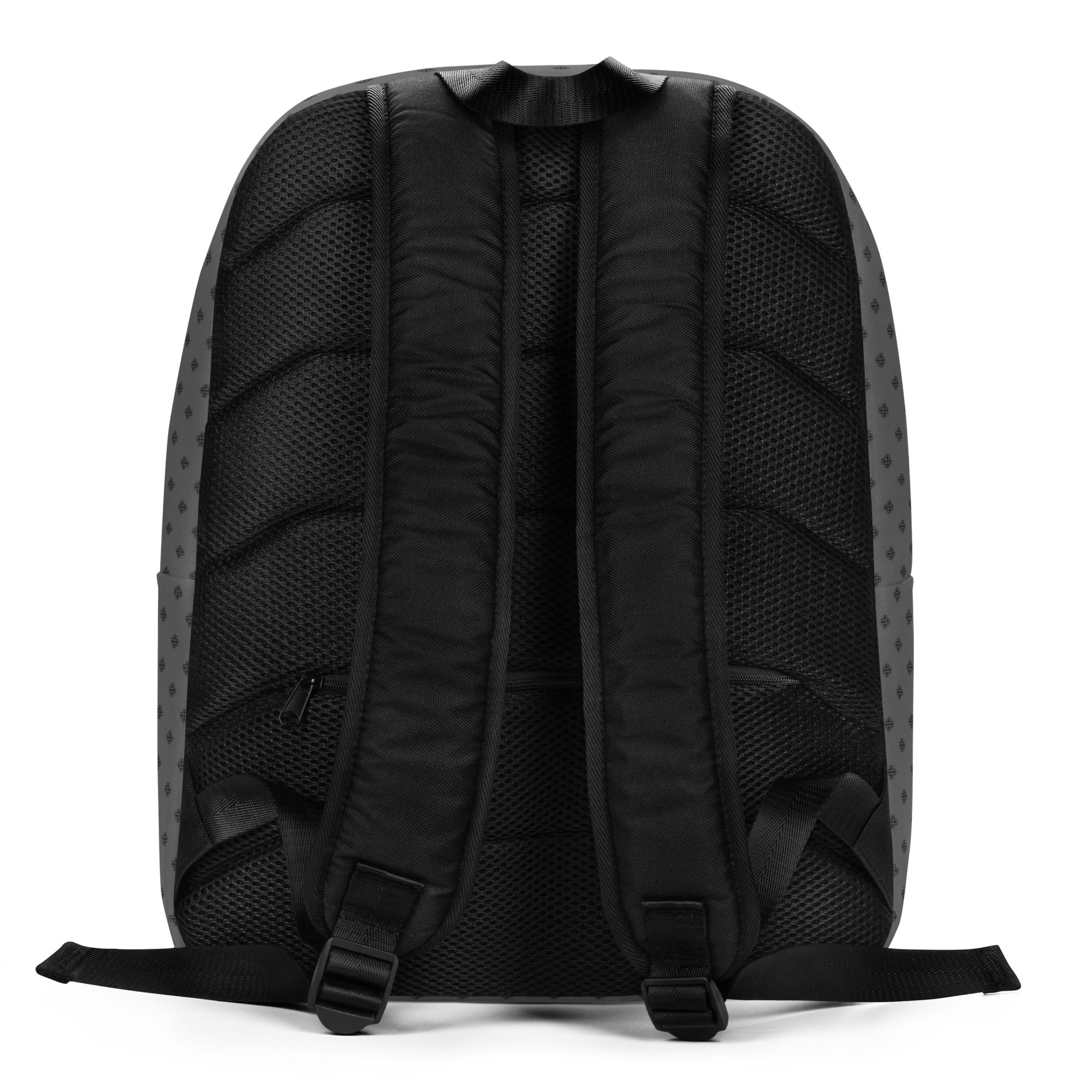 Minimalist backpack with a clover logo