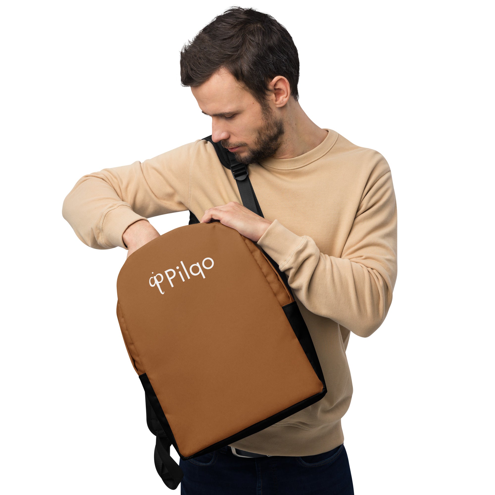 Minimalist Backpack with logo