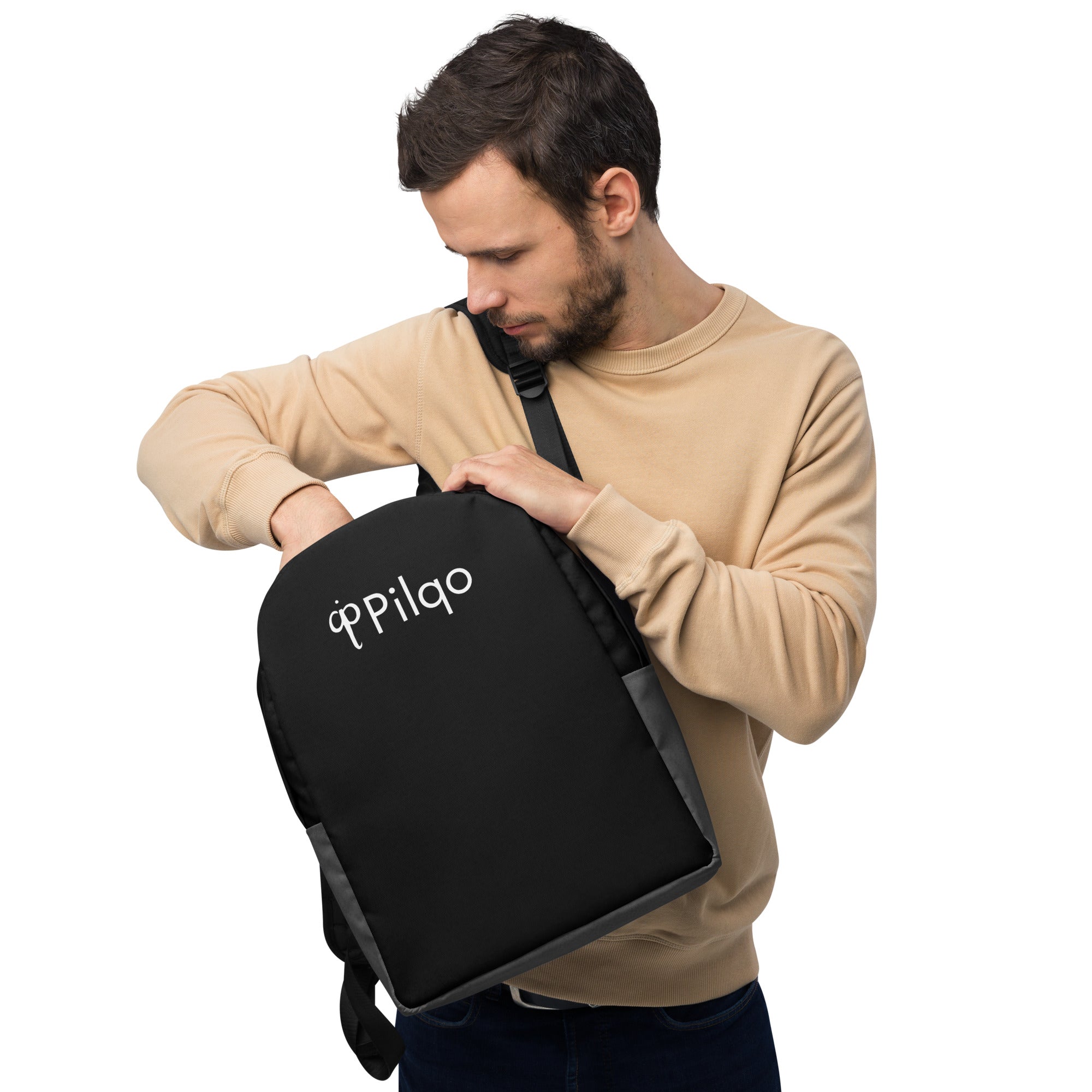 Minimalist Backpack with logo