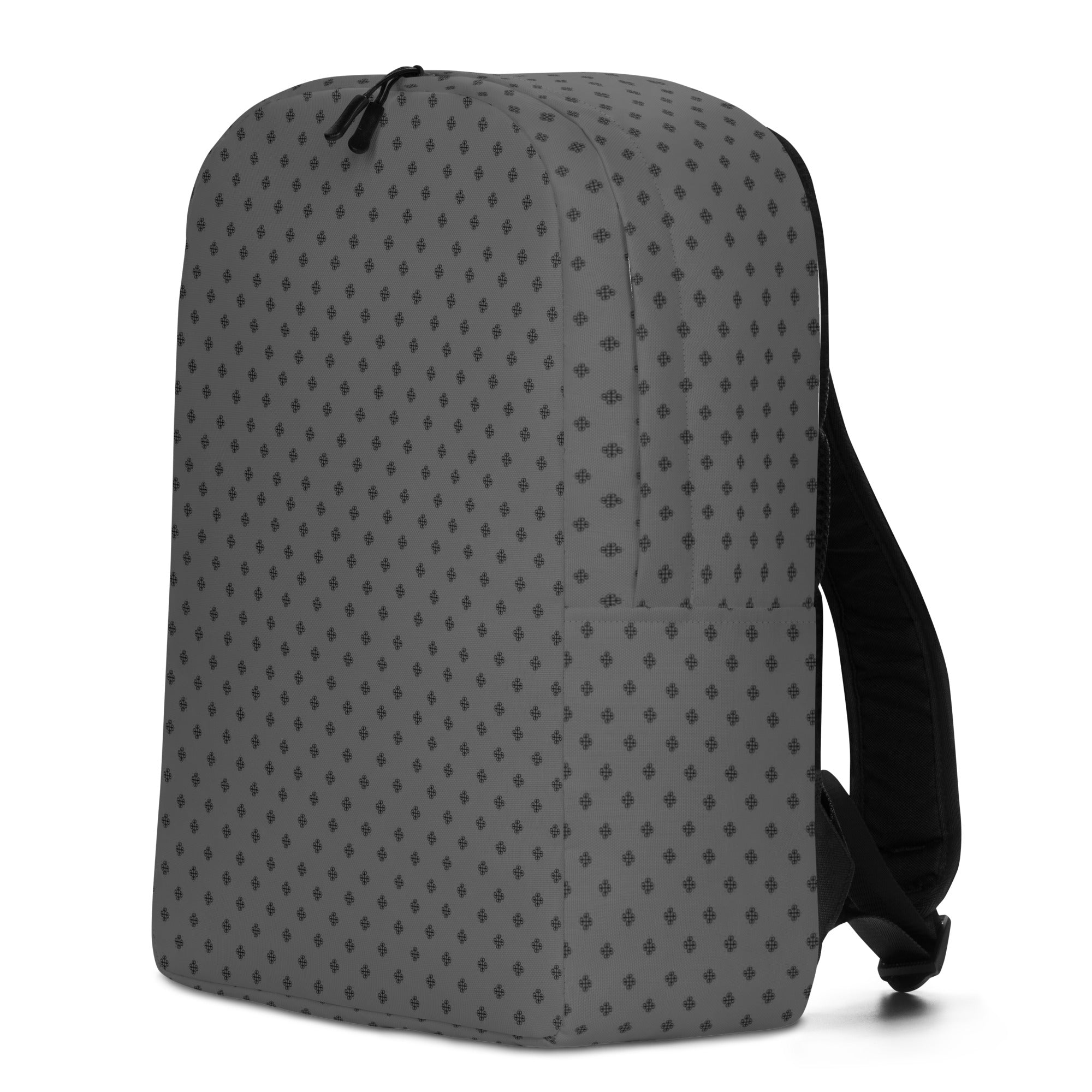 Minimalist backpack with a clover logo