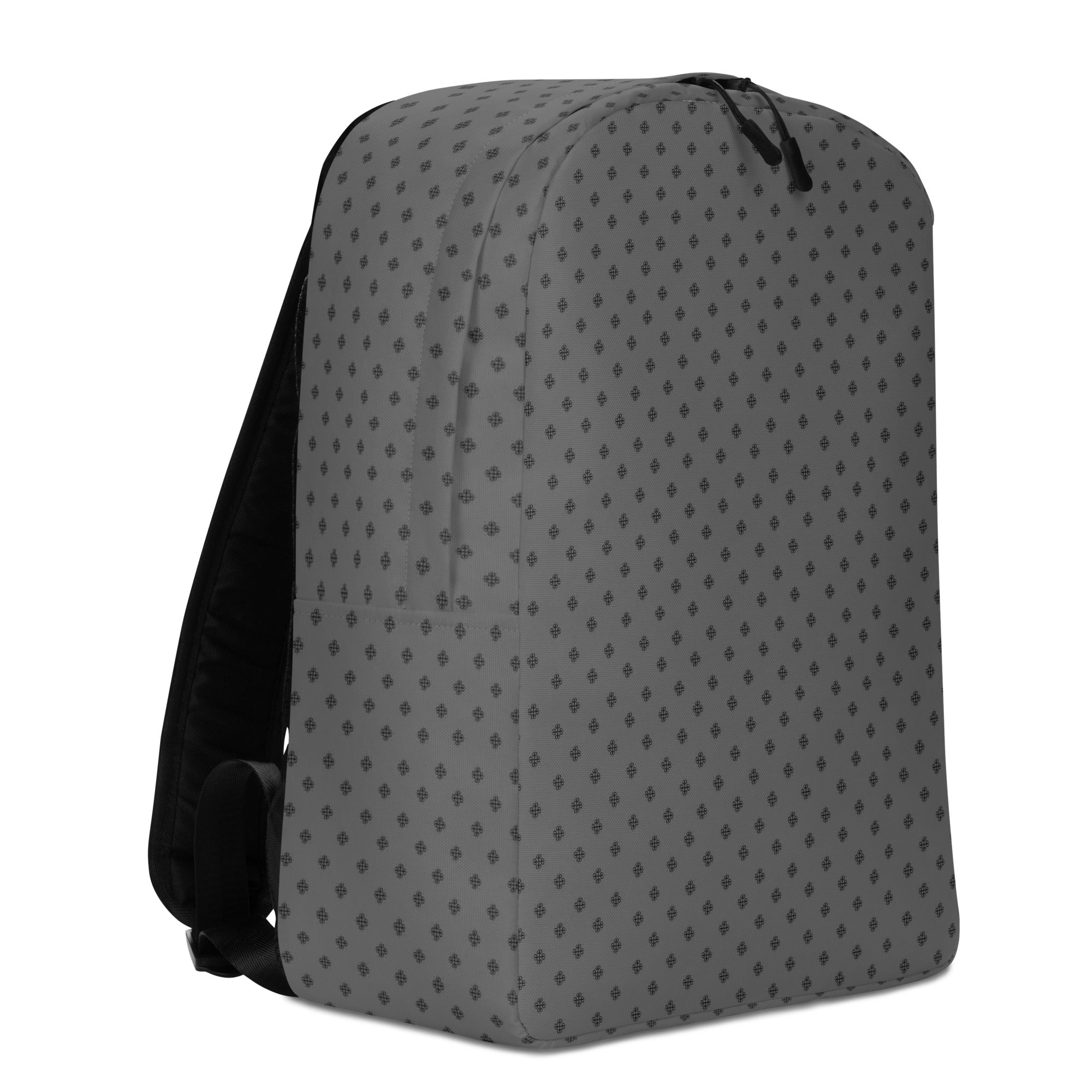 Minimalist backpack with a clover logo