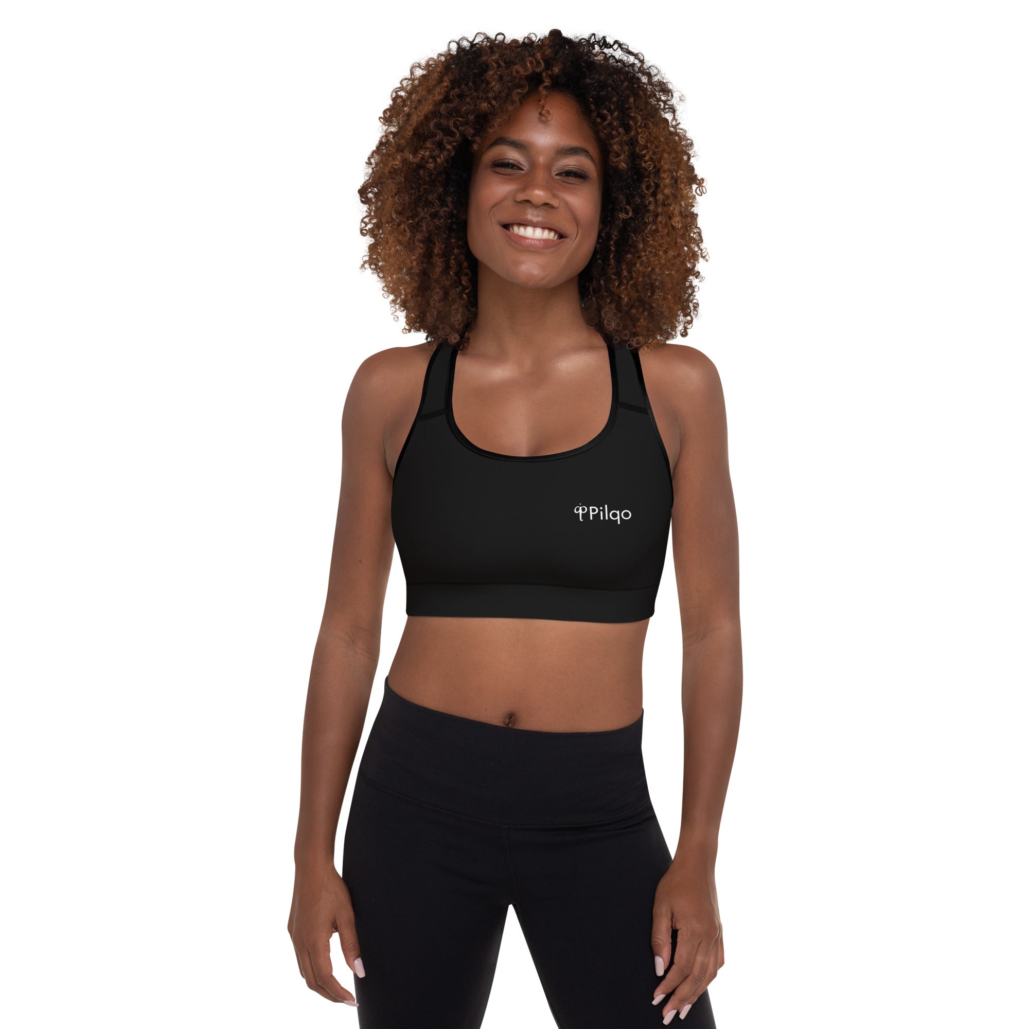 Padded Sports Bra with logo