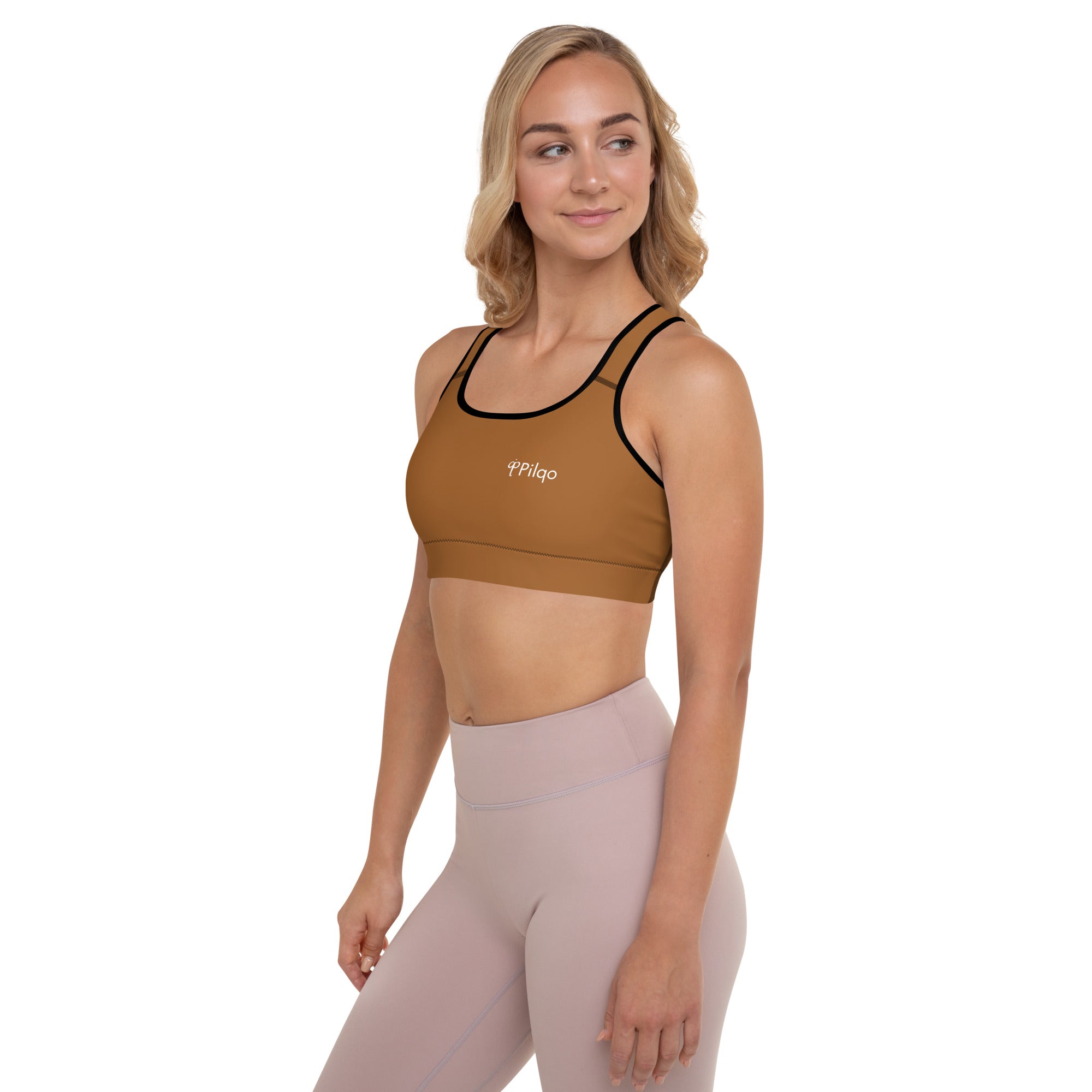 Padded Sports Bra with logo