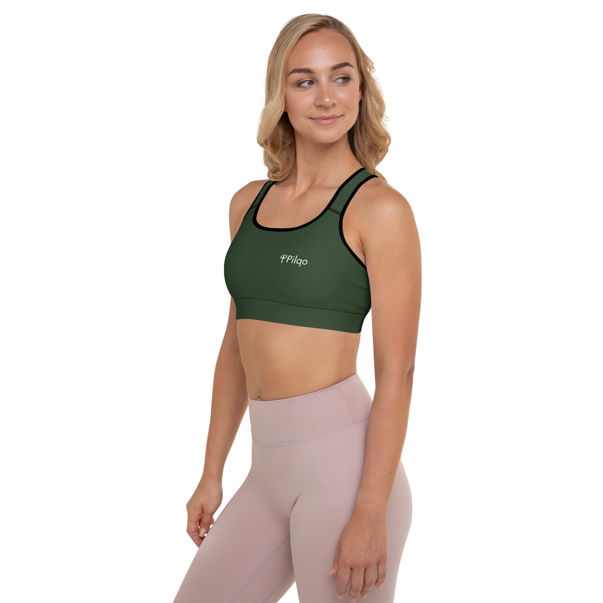 Padded Sports Bra with logo