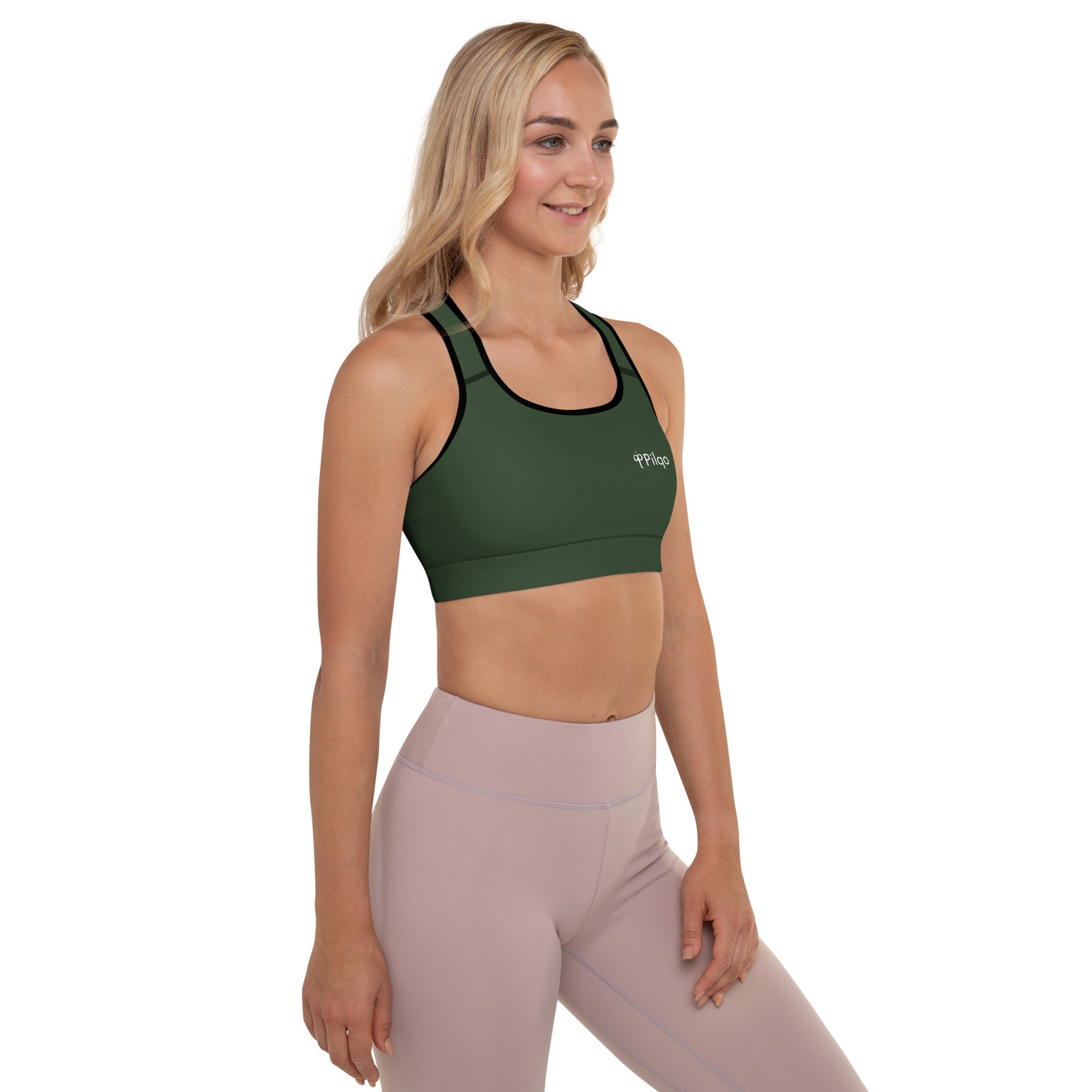 Padded Sports Bra with logo