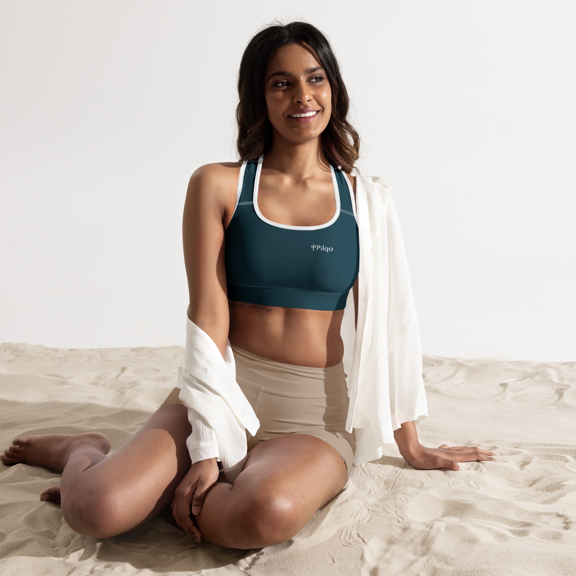 Padded Sports Bra with logo