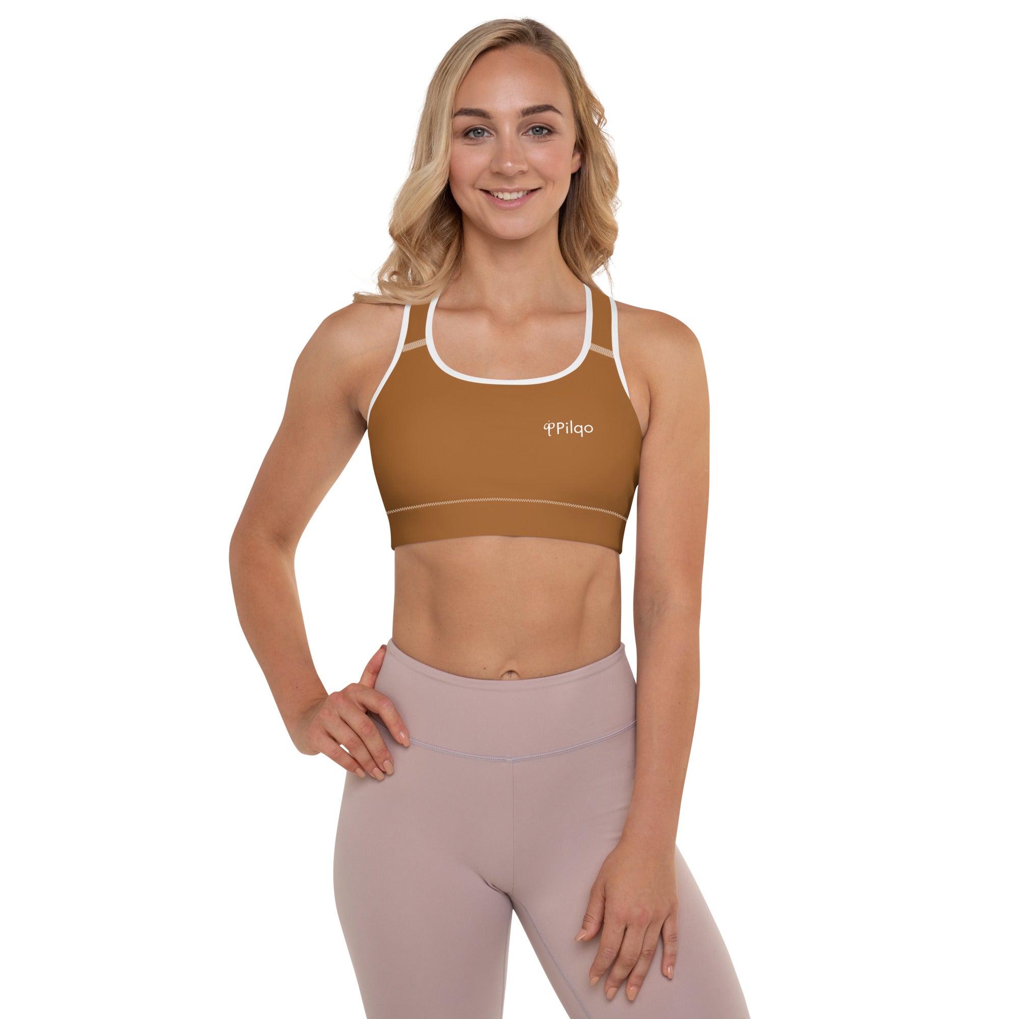 Padded Sports Bra with logo