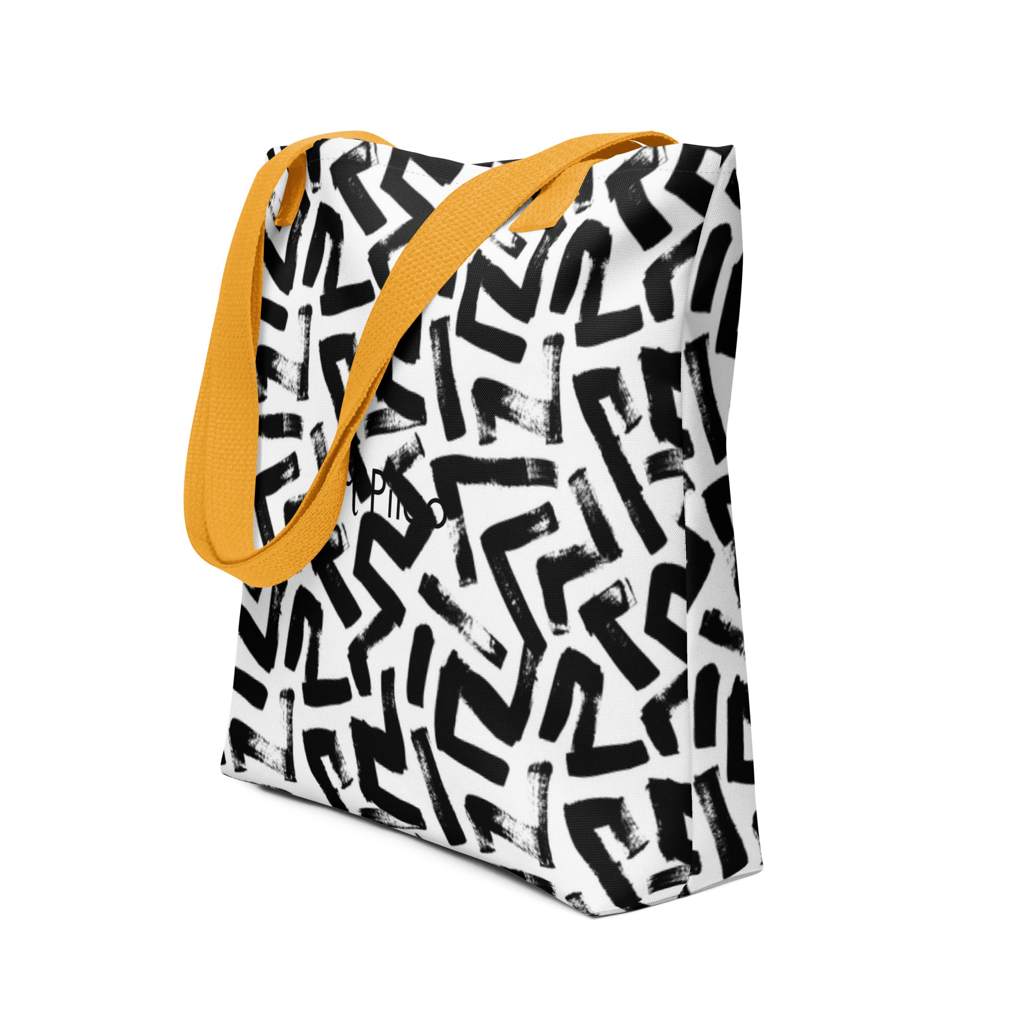 All-over printed tote bag with logo