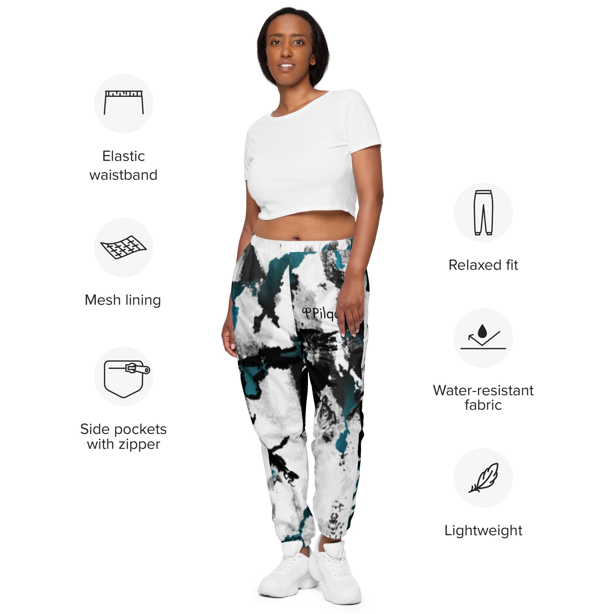 All-over print Track pants