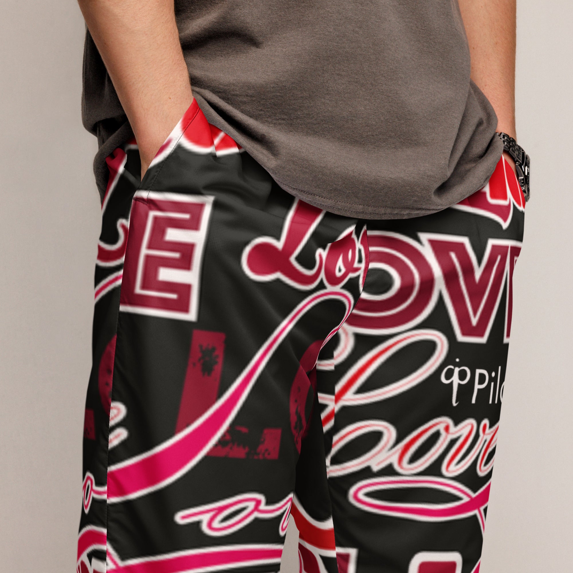 All-over print Track pants