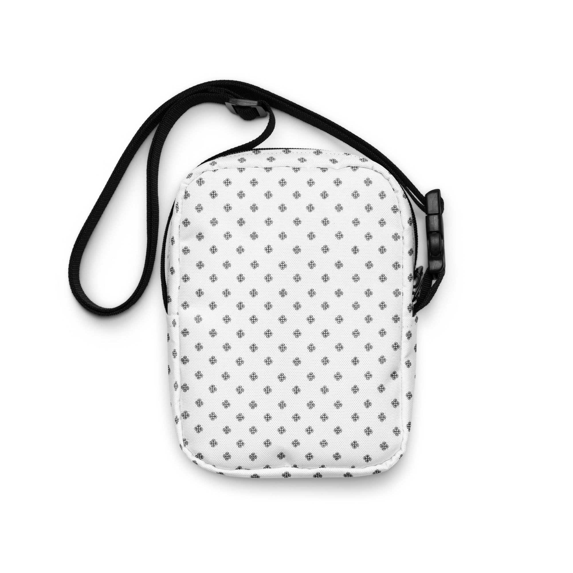 Crossbody bag with clover logo