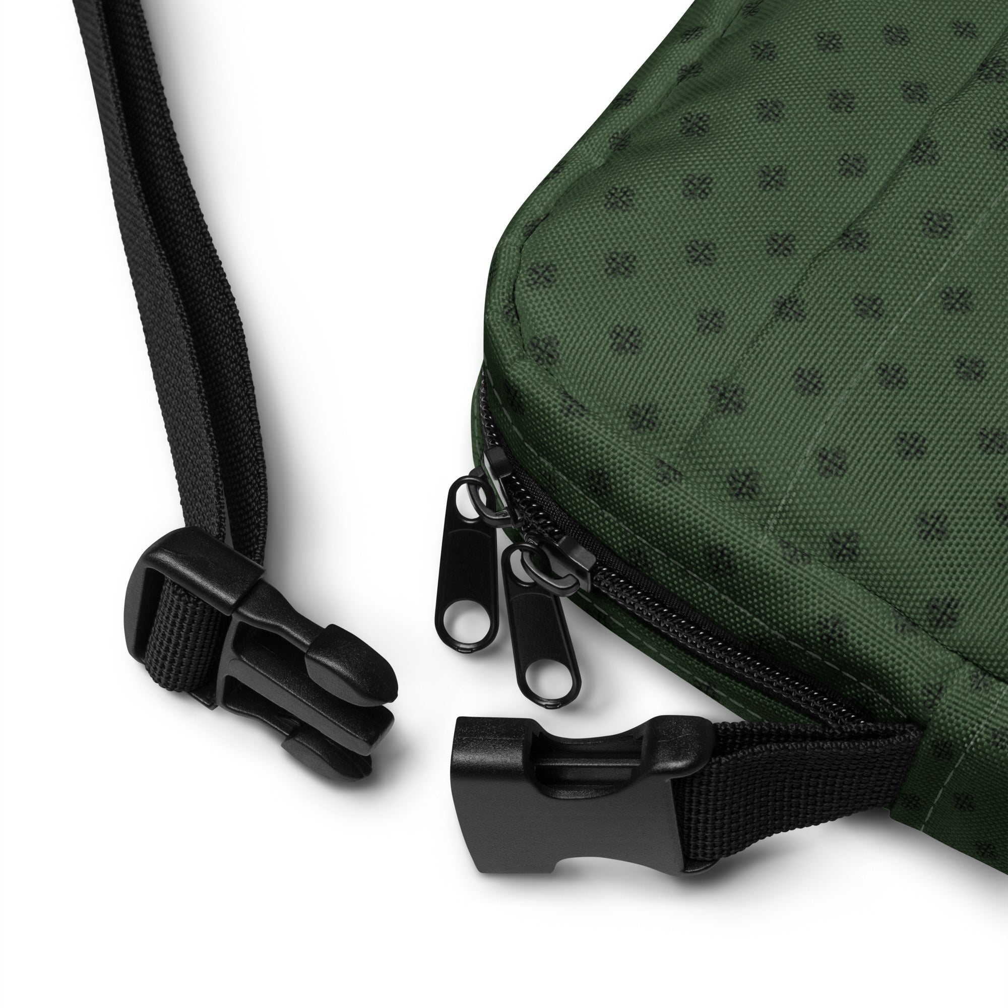 Crossbody bag with clover logo