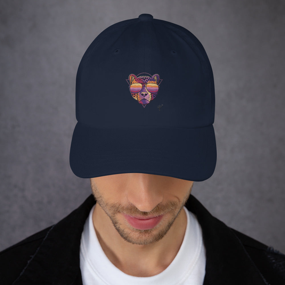 Cap with panther graphics