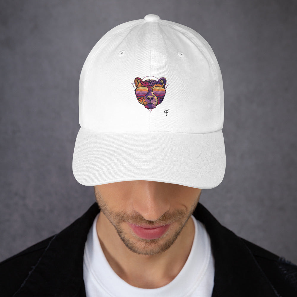 Cap with panther graphics