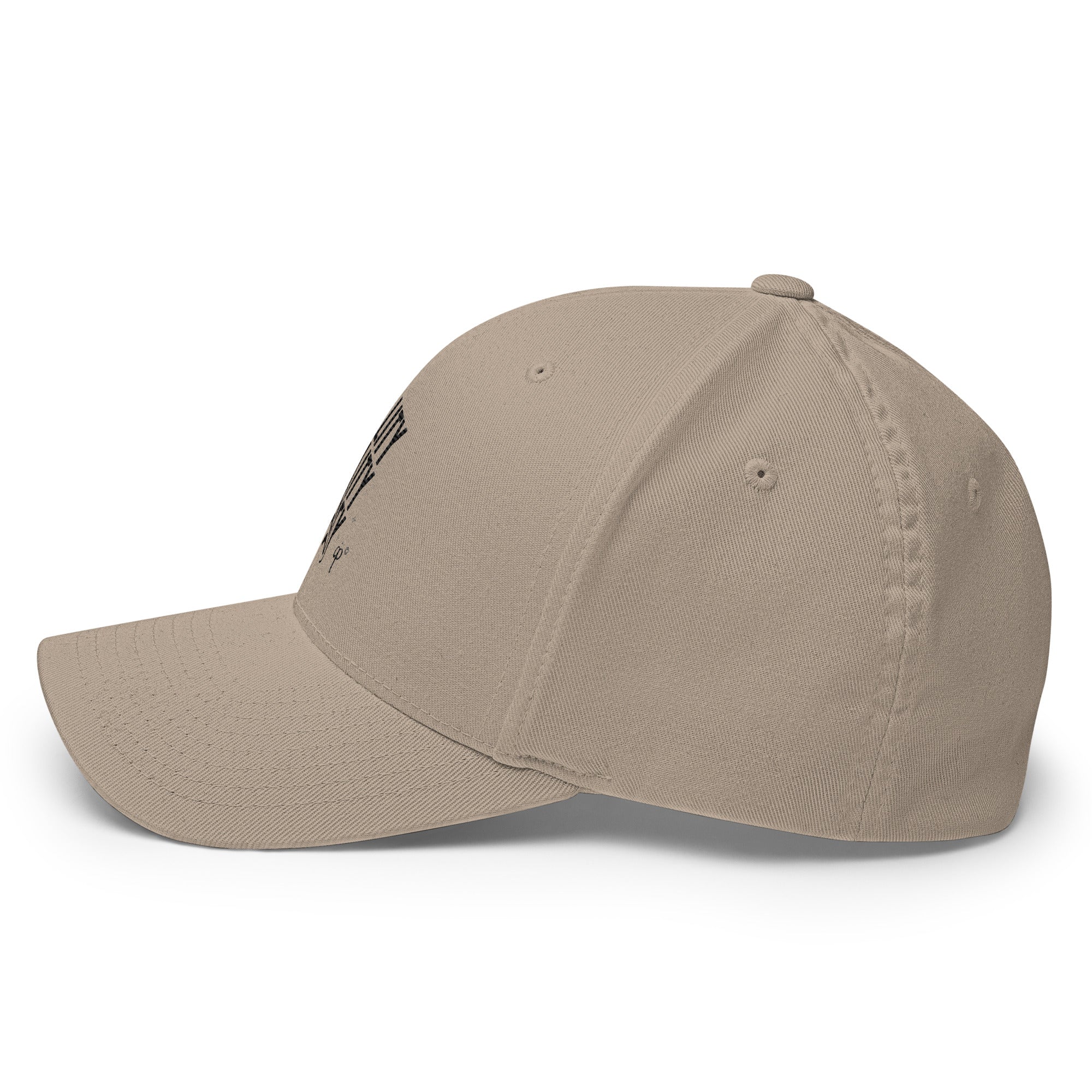 Cap with a round brim