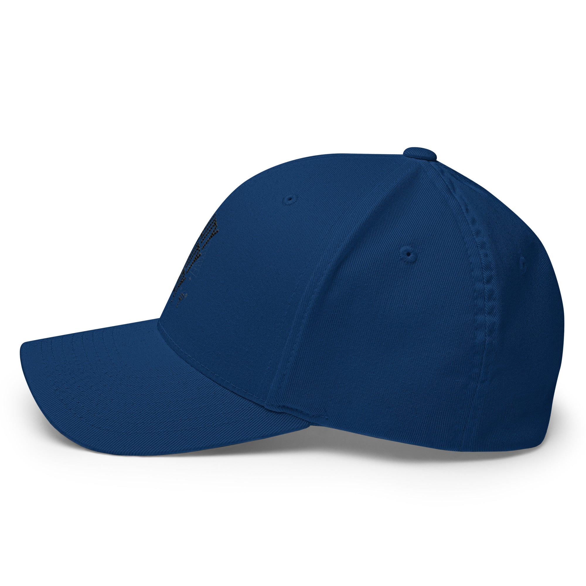 Cap with a round brim