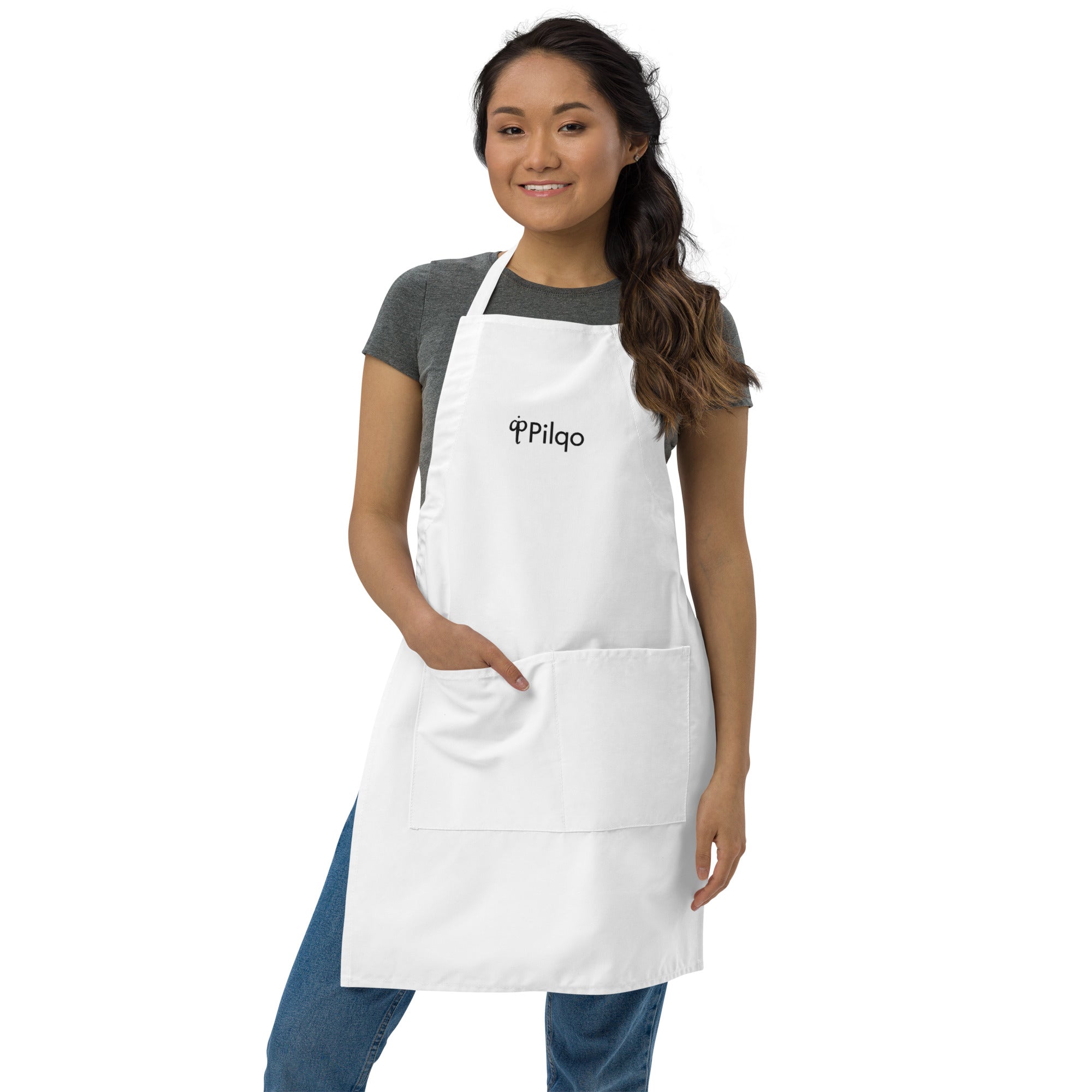 Apron with logo