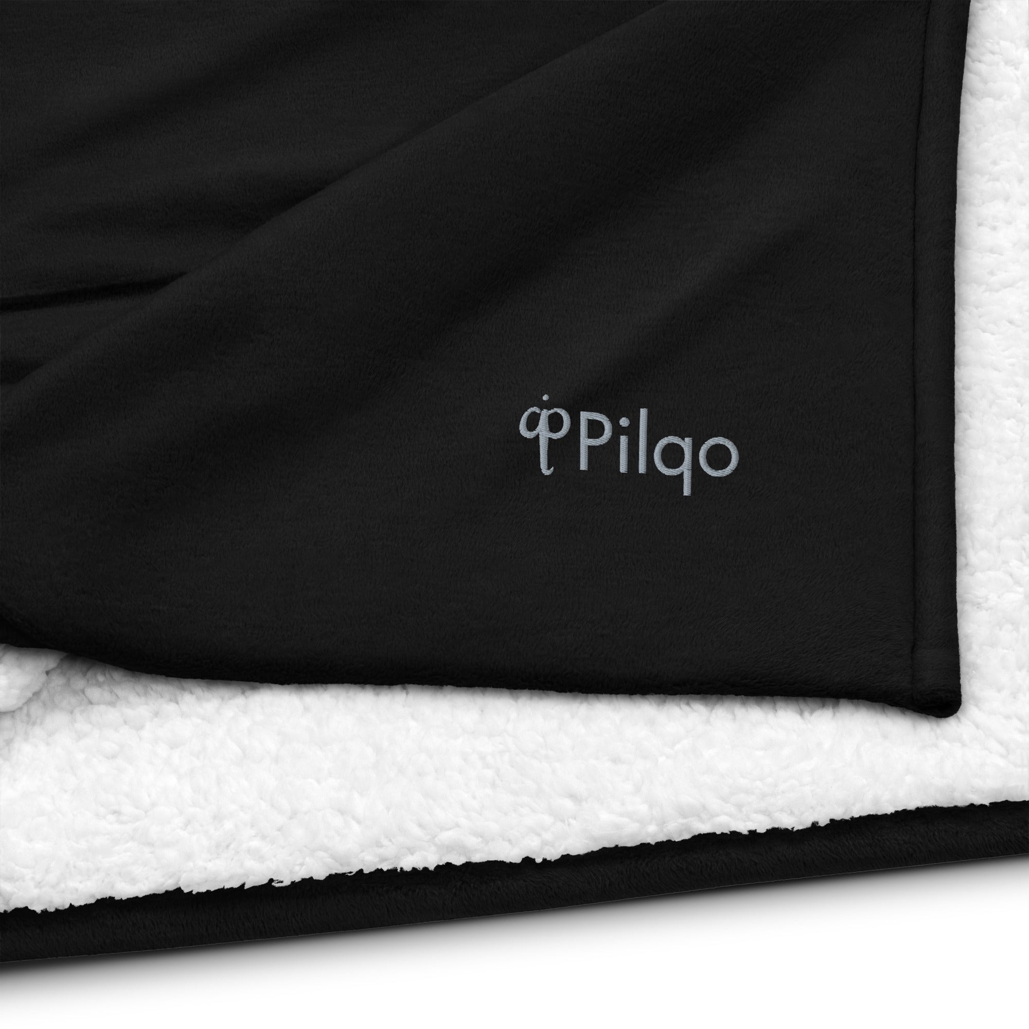 Premium sherpa blanket with logo