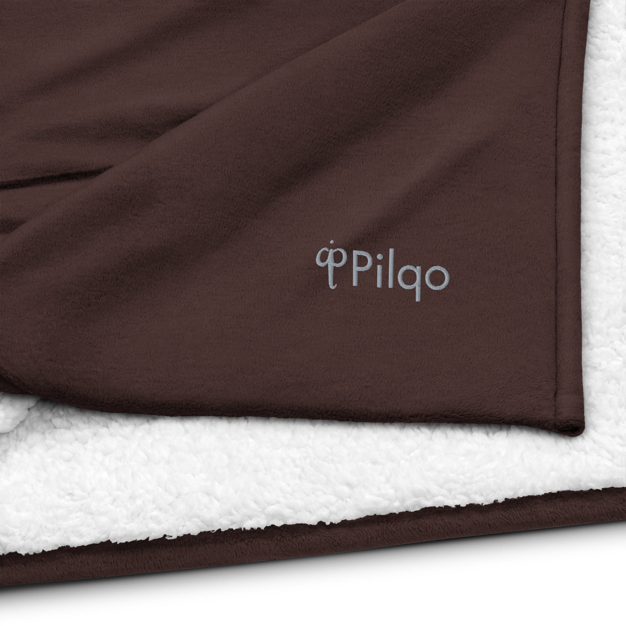 Premium sherpa blanket with logo