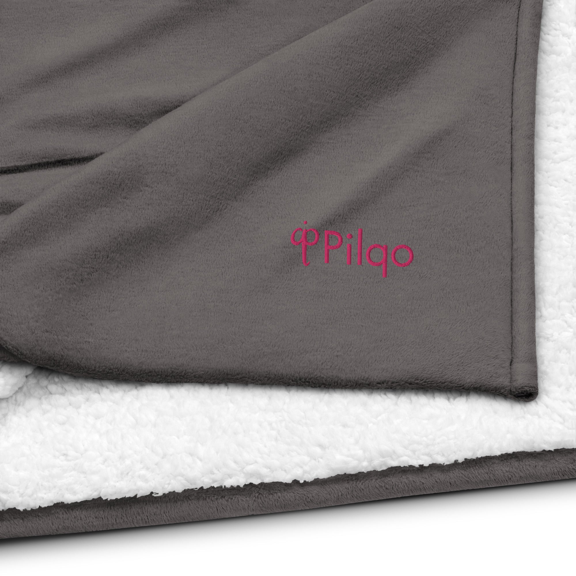 Premium-Sherpa-Decke mit Logo