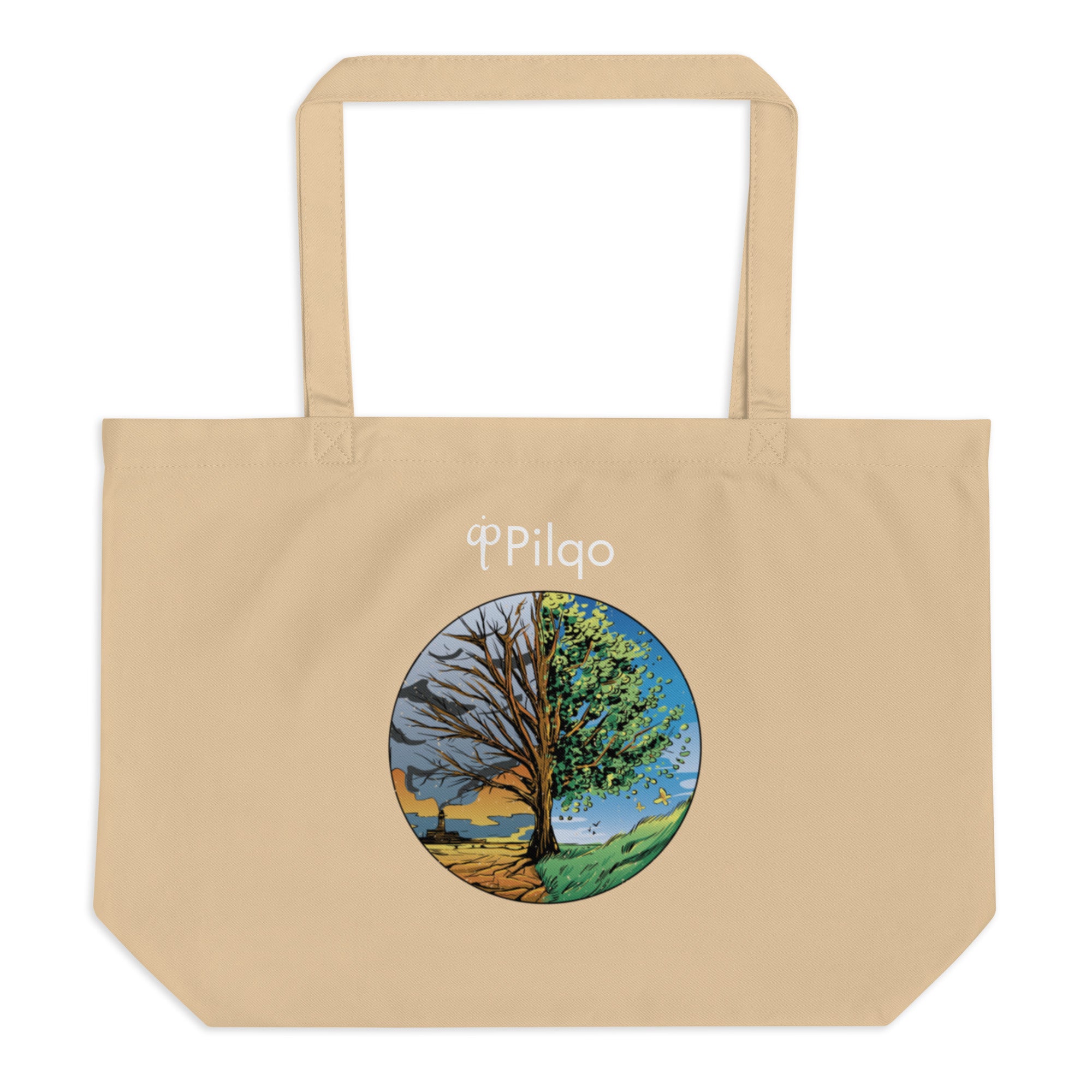 Large organic tote bag