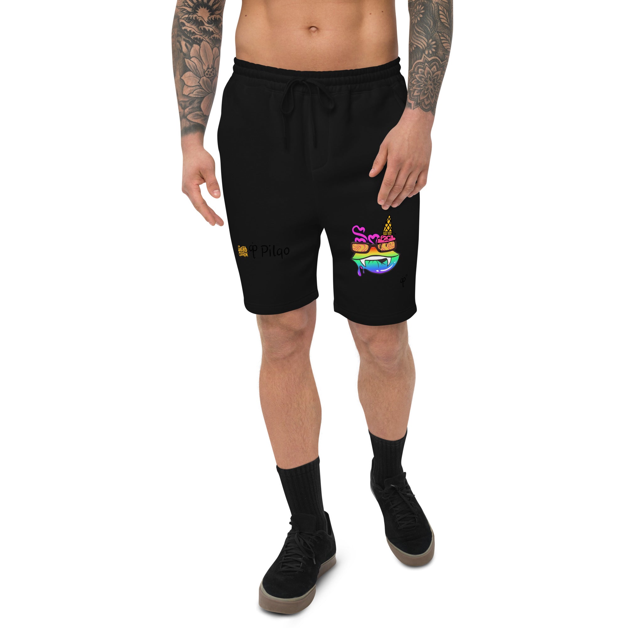 Limited edition shorts with colorful graphics