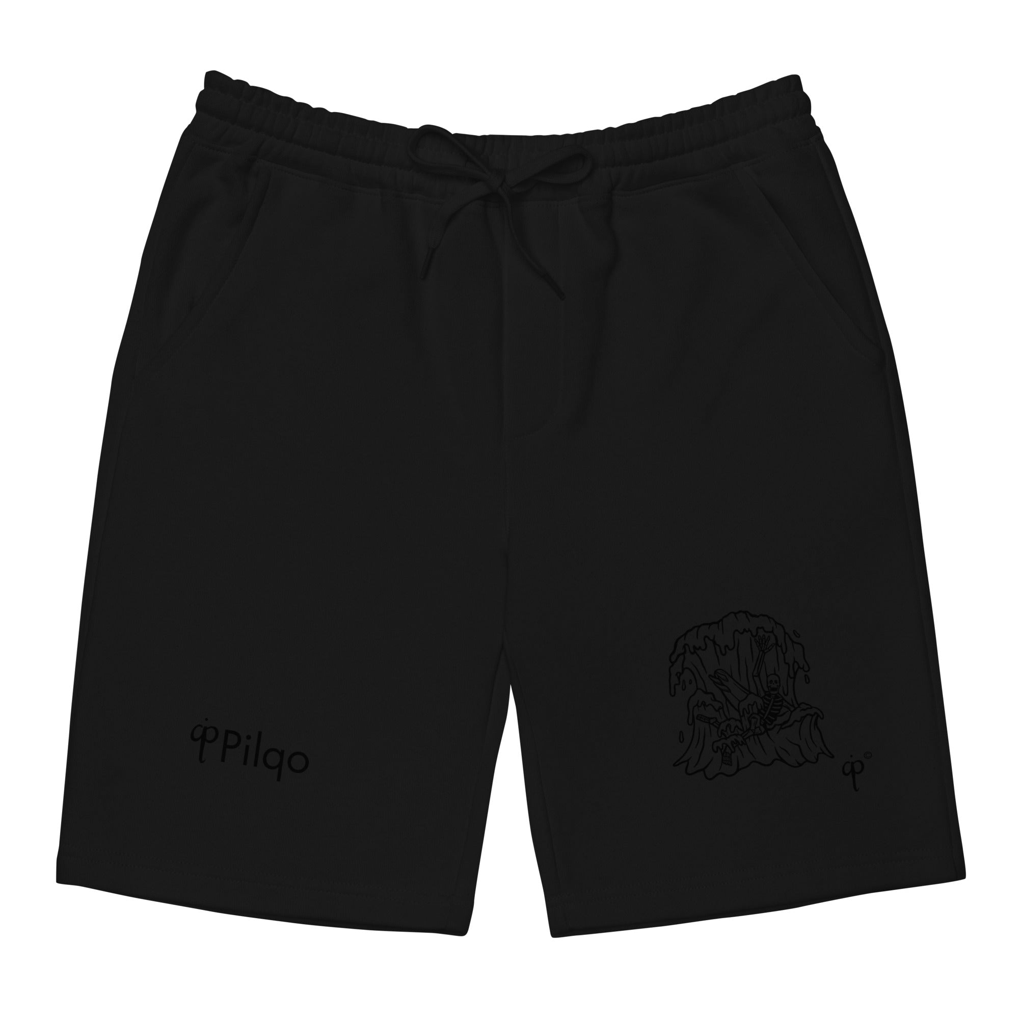 Shorts with black graphics